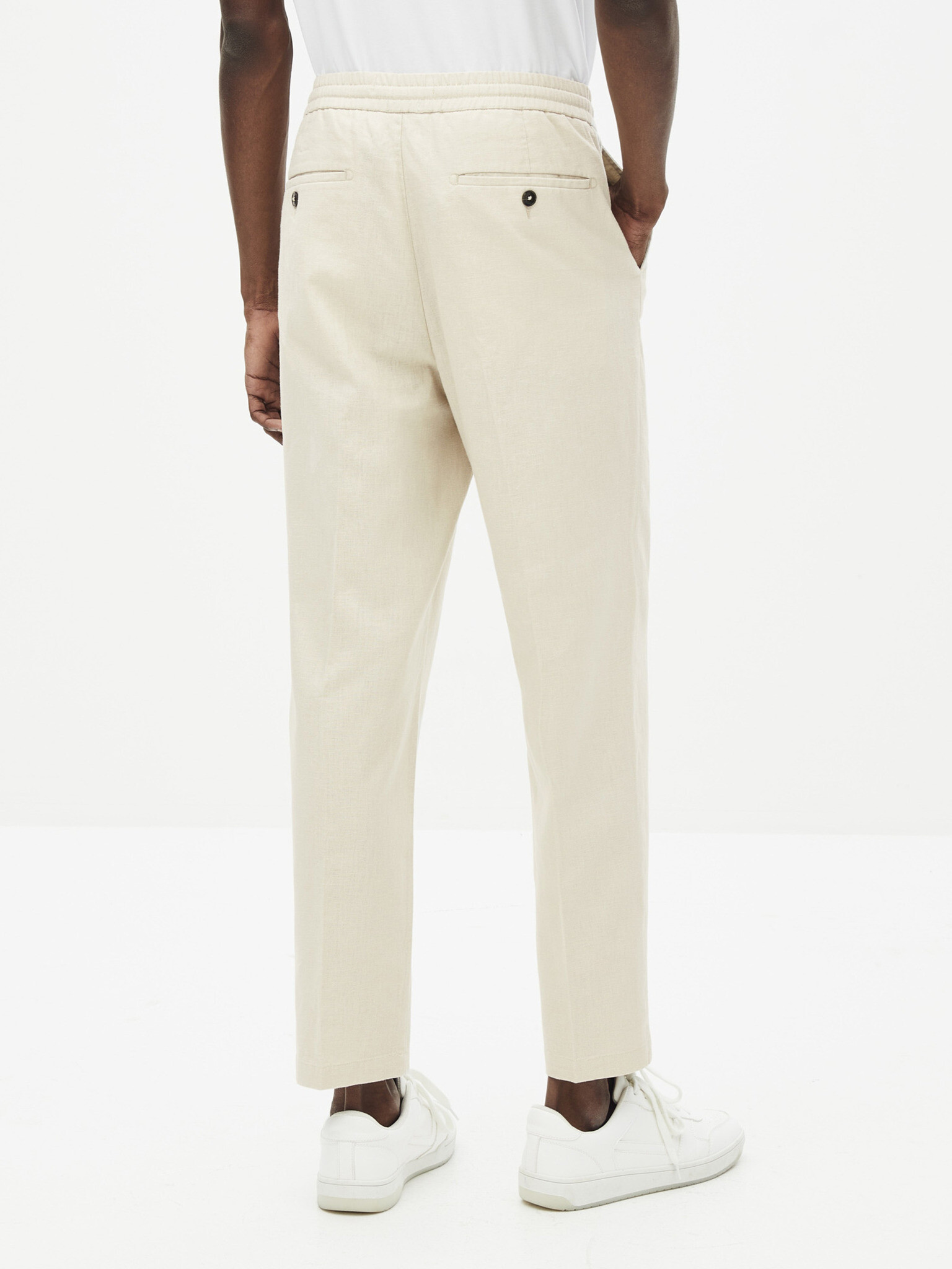 Celio Romero3 Pantaloni Alb - Pled.ro