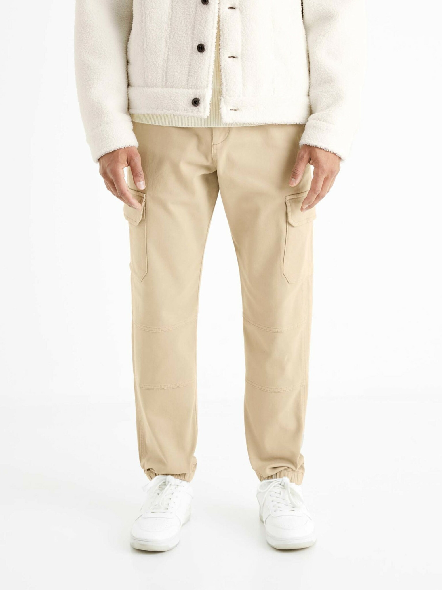 Celio Solyte Pantaloni Bej - Pled.ro