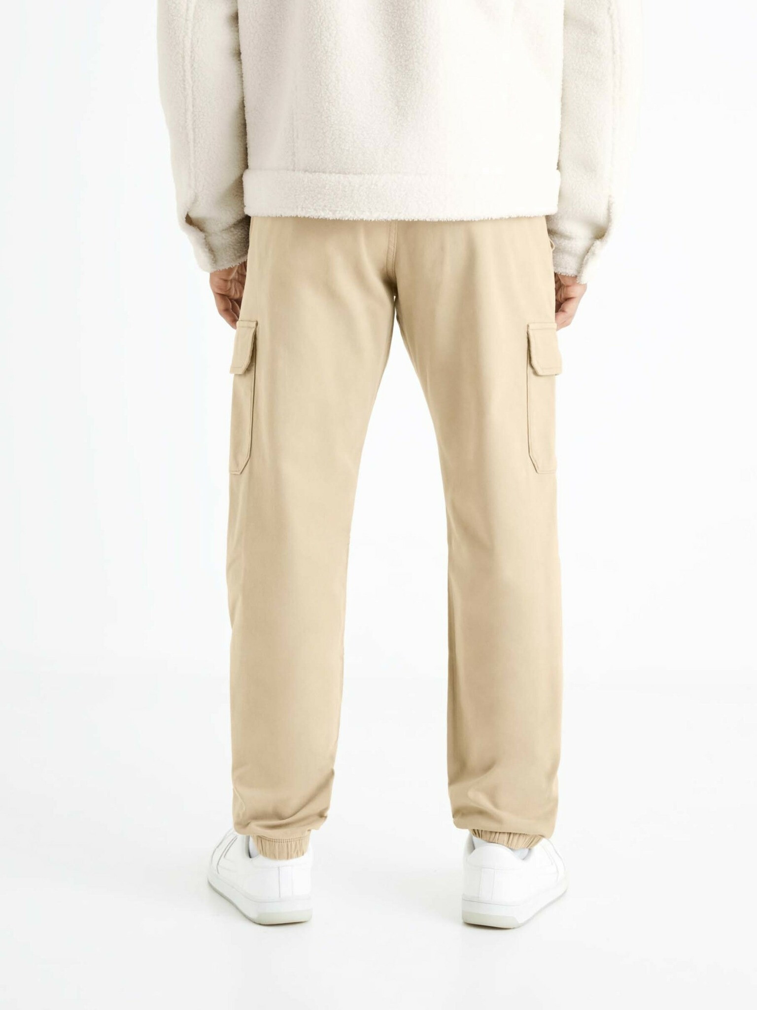 Celio Solyte Pantaloni Bej - Pled.ro