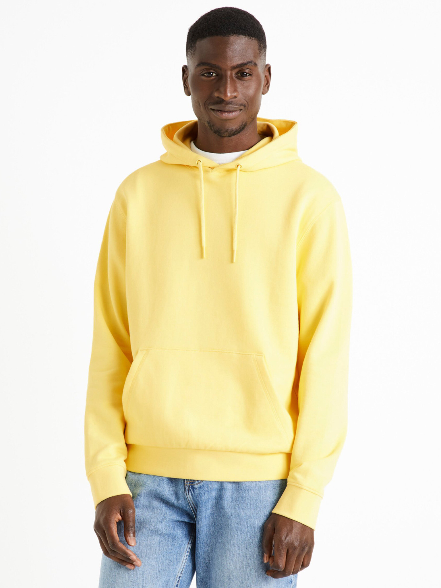 Celio Tehoodie Hanorac Galben - Pled.ro