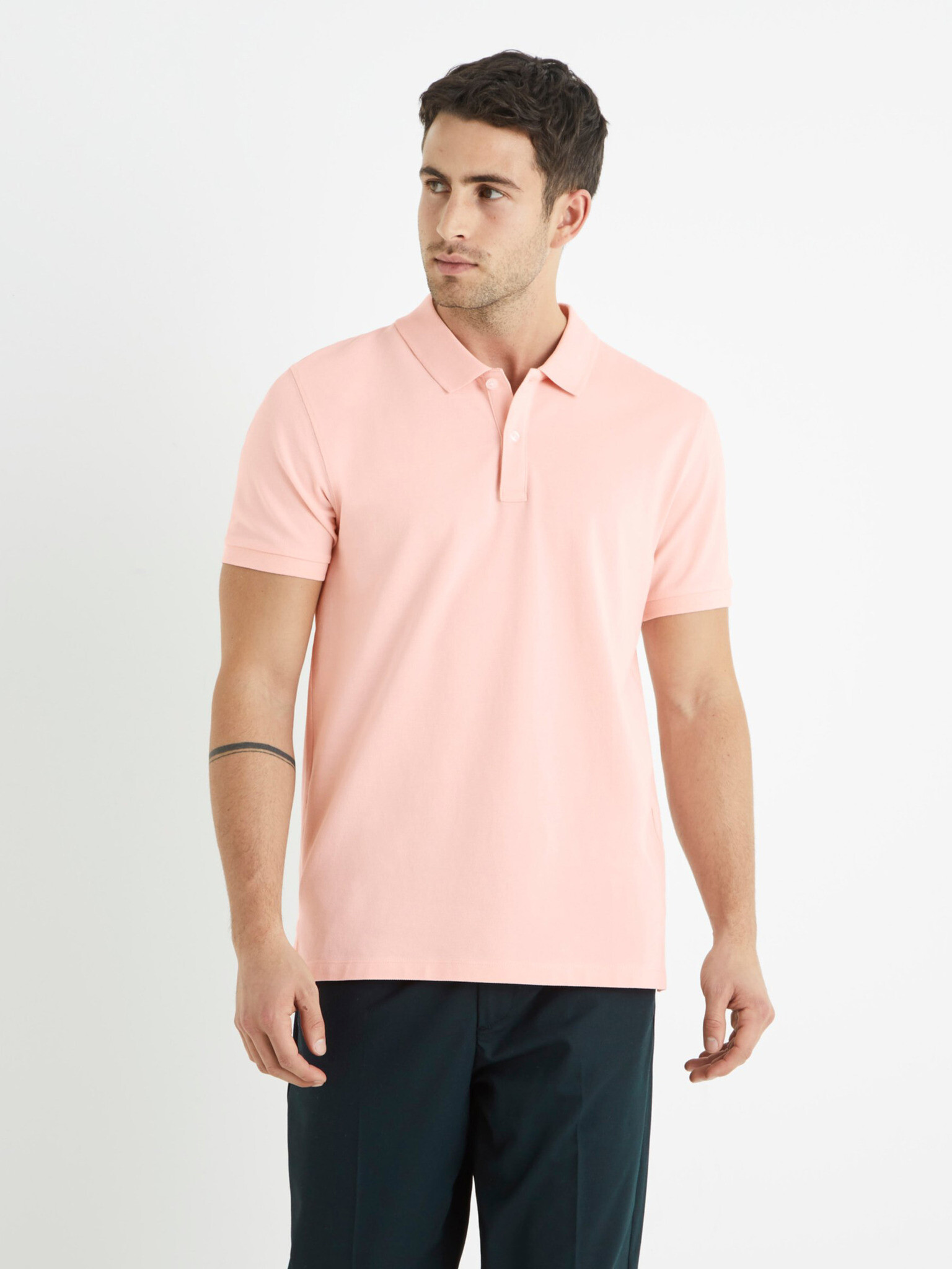 Celio Teone Polo Tricou Roz - Pled.ro