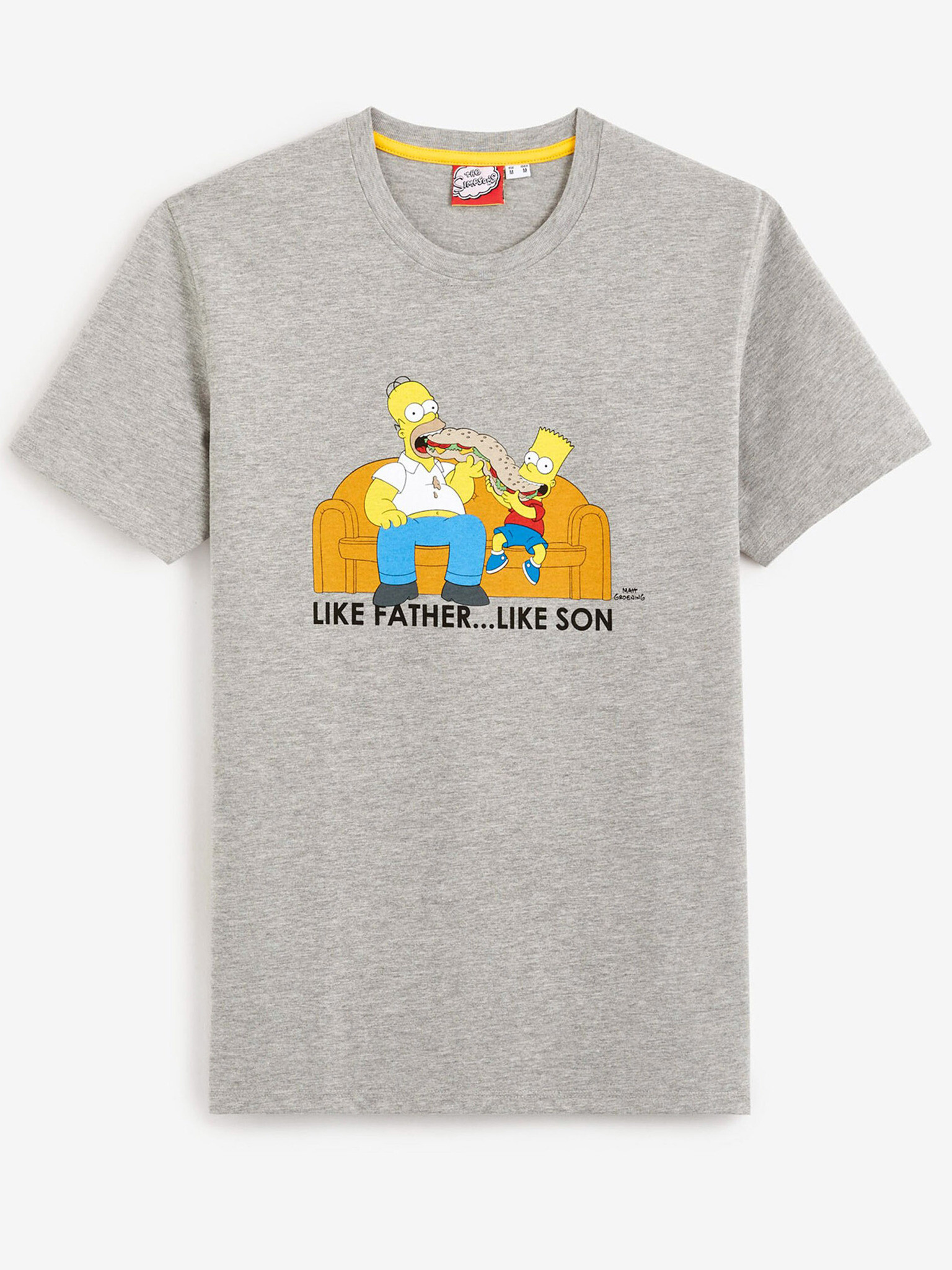 Celio The Simpsons Tricou Gri - Pled.ro