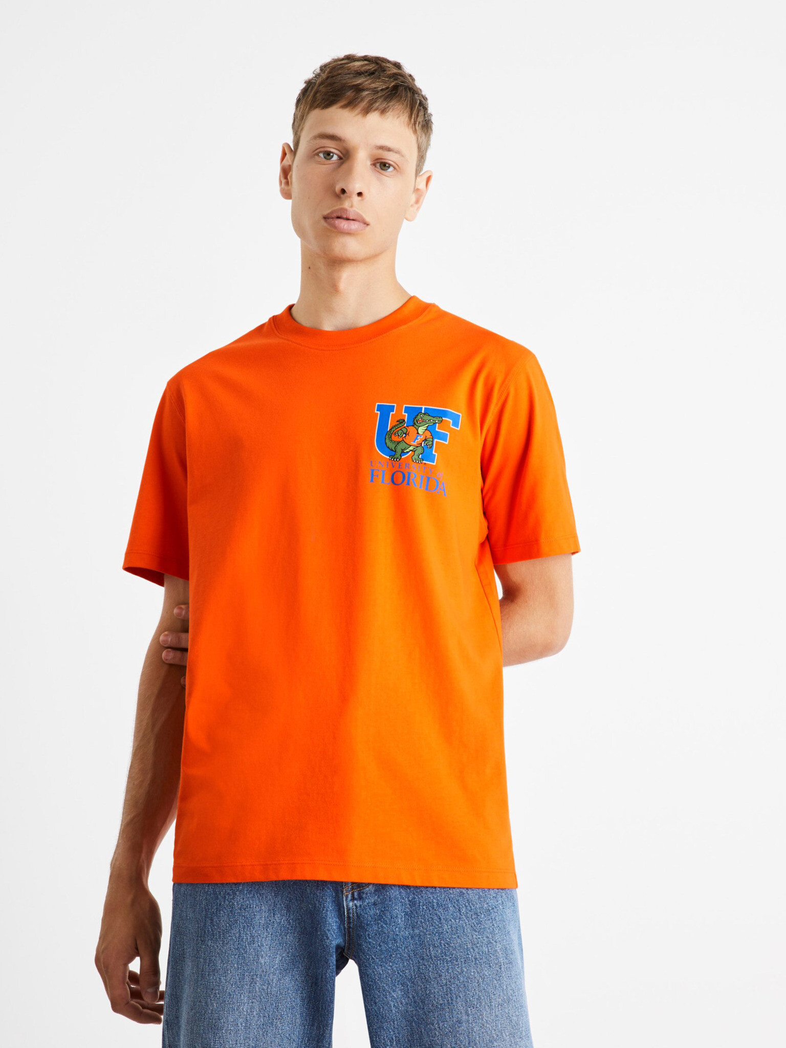 Celio University of Florida Tricou Portocaliu - Pled.ro