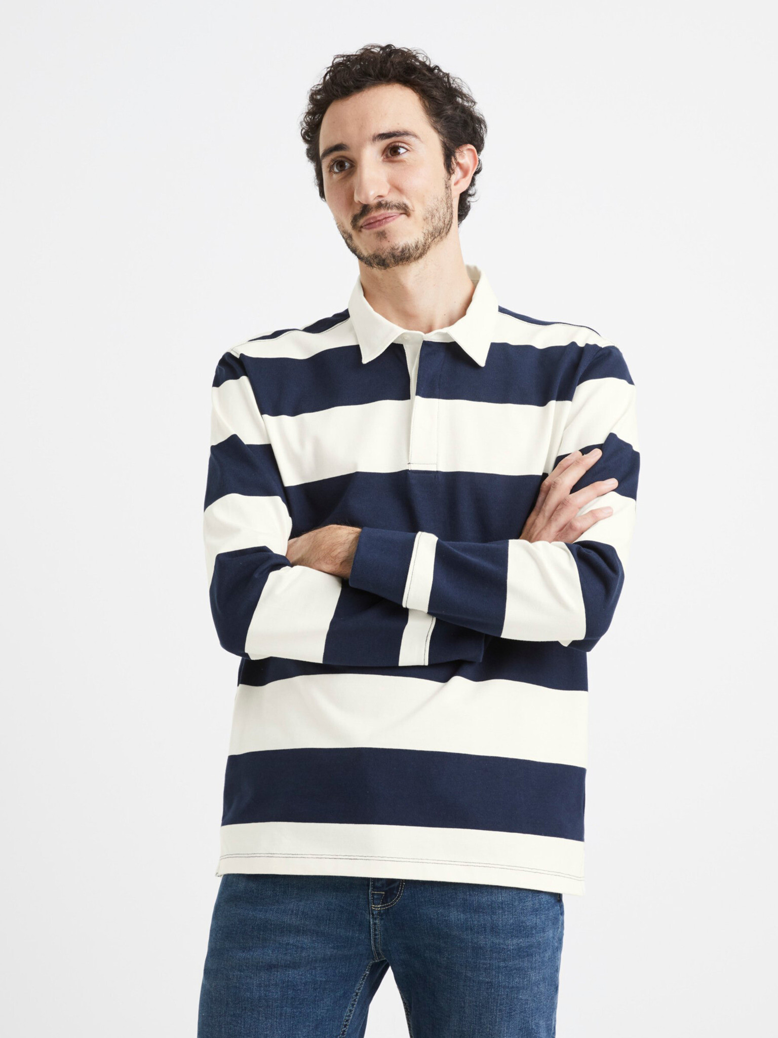 Celio Verugby Polo Tricou Alb - Pled.ro