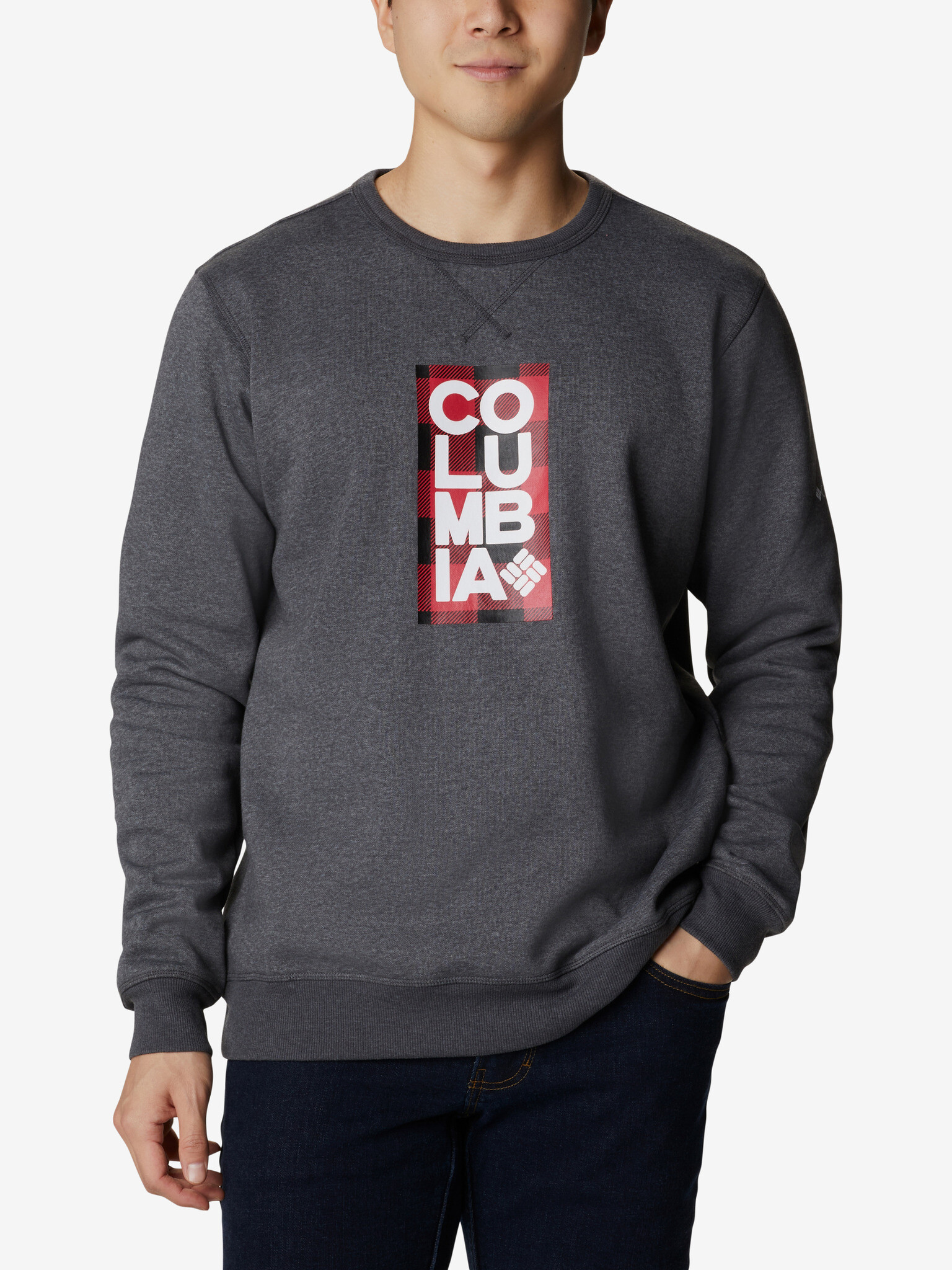 Columbia ™ Logo Fleece Crew Hanorac Gri - Pled.ro