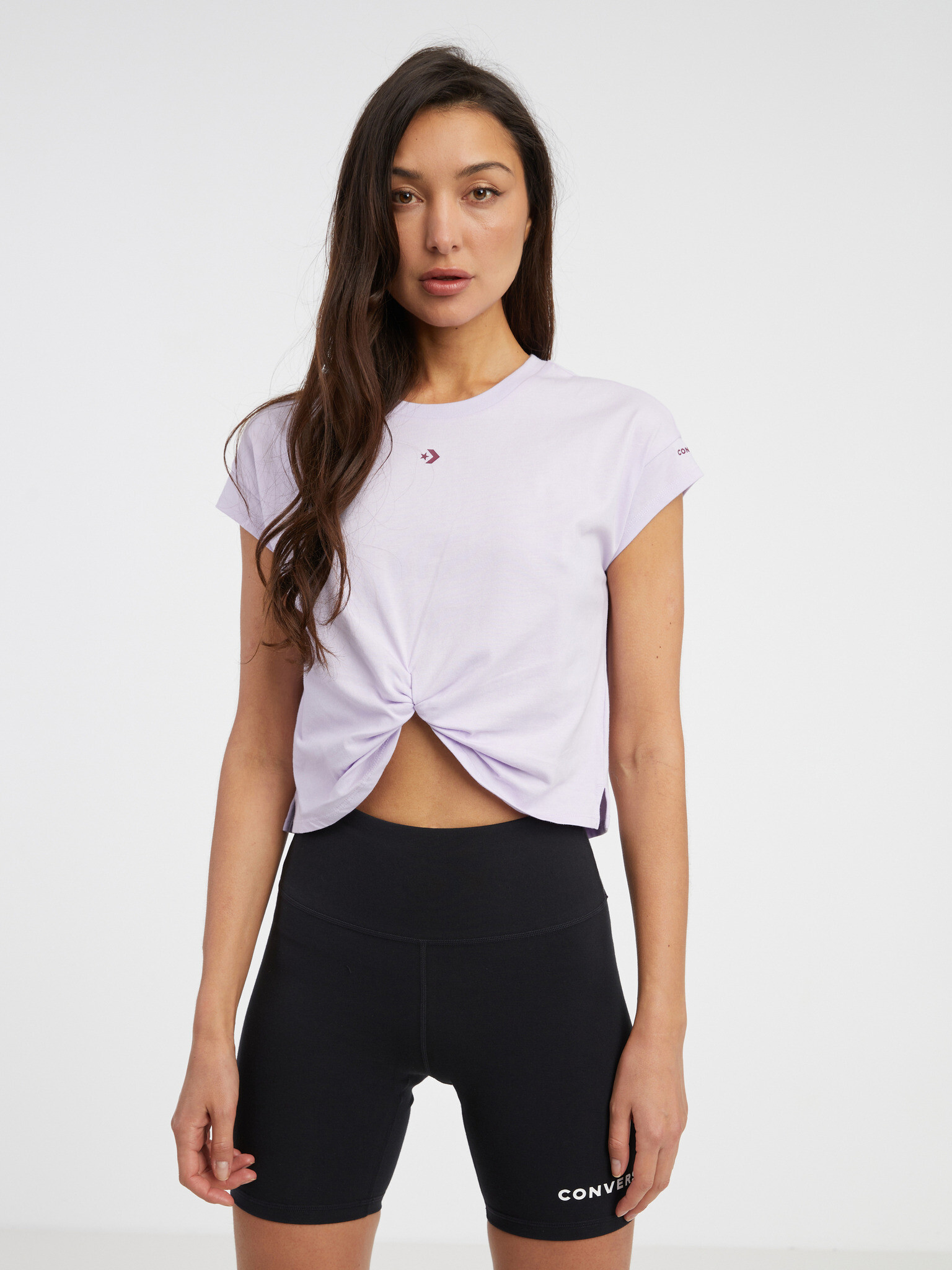 Converse Crop top Violet - Pled.ro