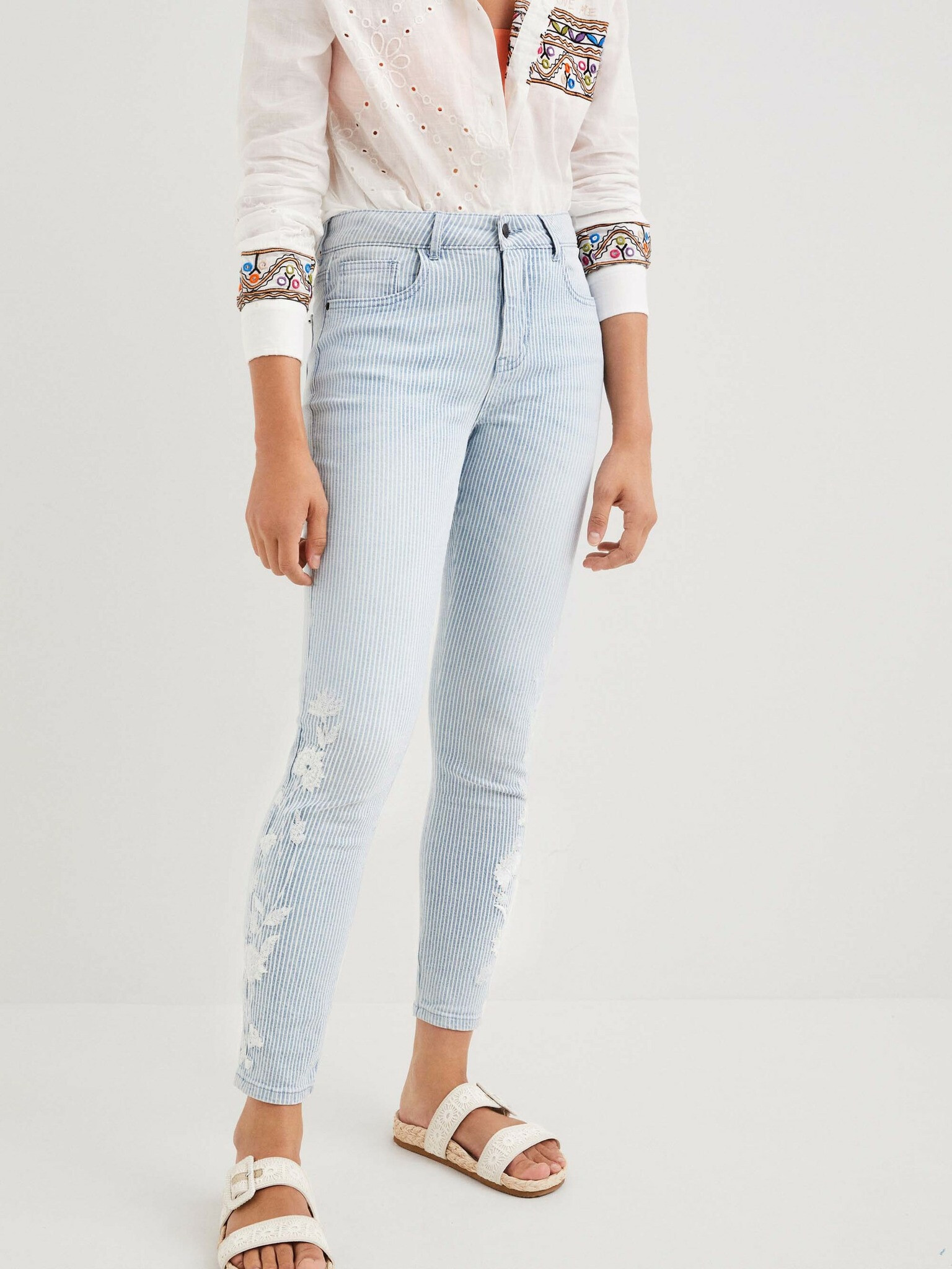 Desigual Agra Jeans Albastru - Pled.ro