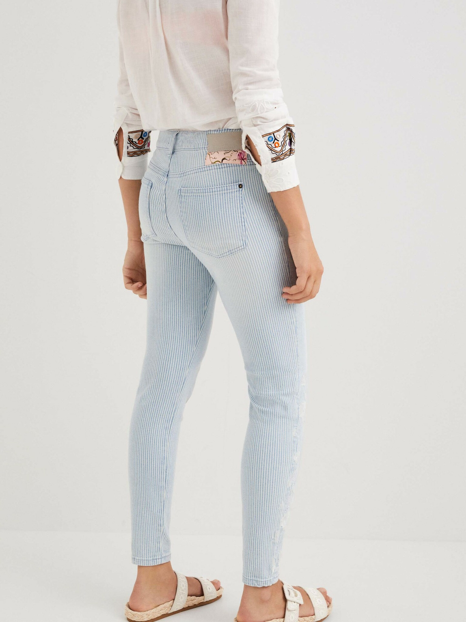 Desigual Agra Jeans Albastru - Pled.ro