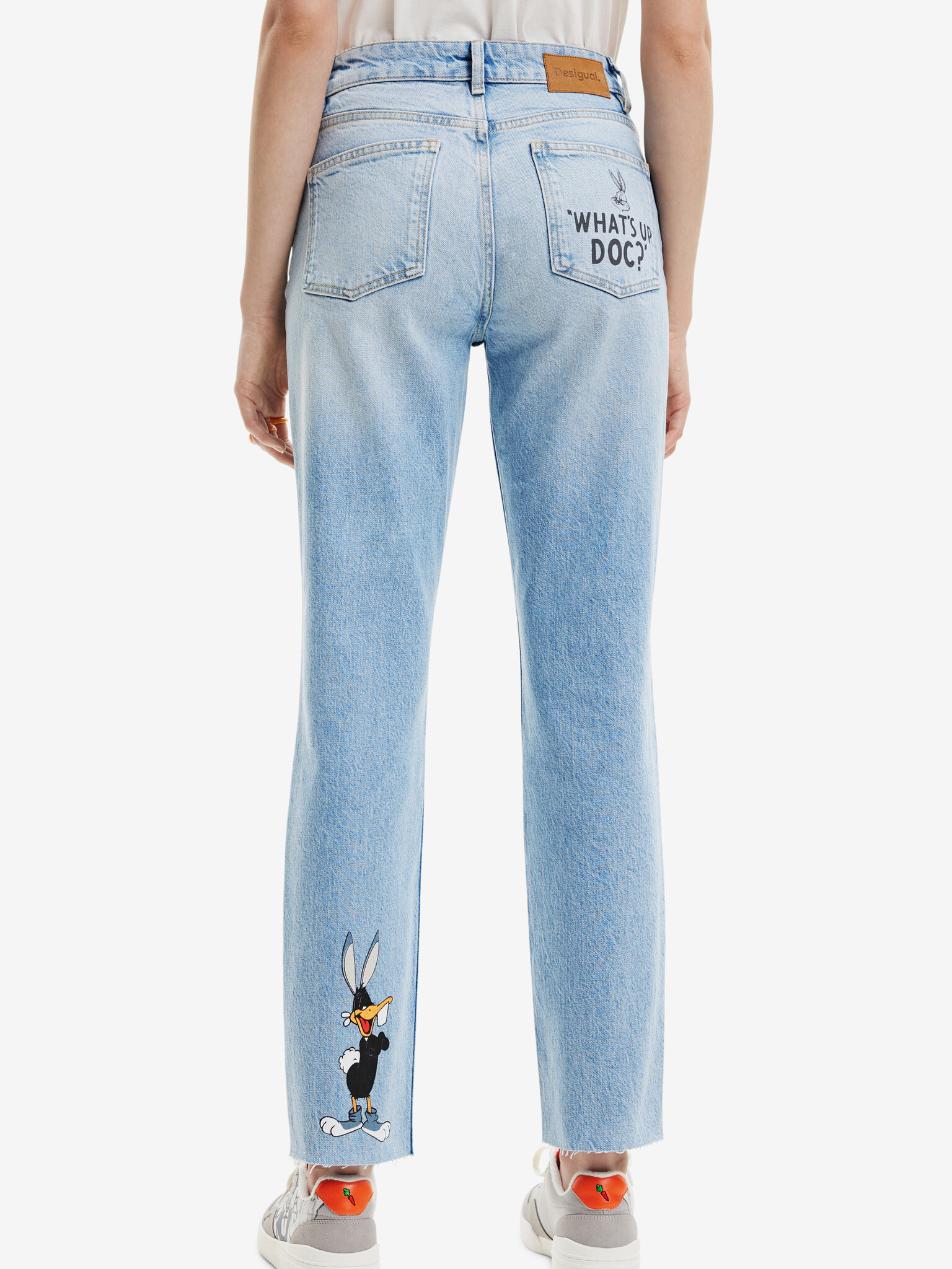 Desigual Bugs Jeans Albastru - Pled.ro