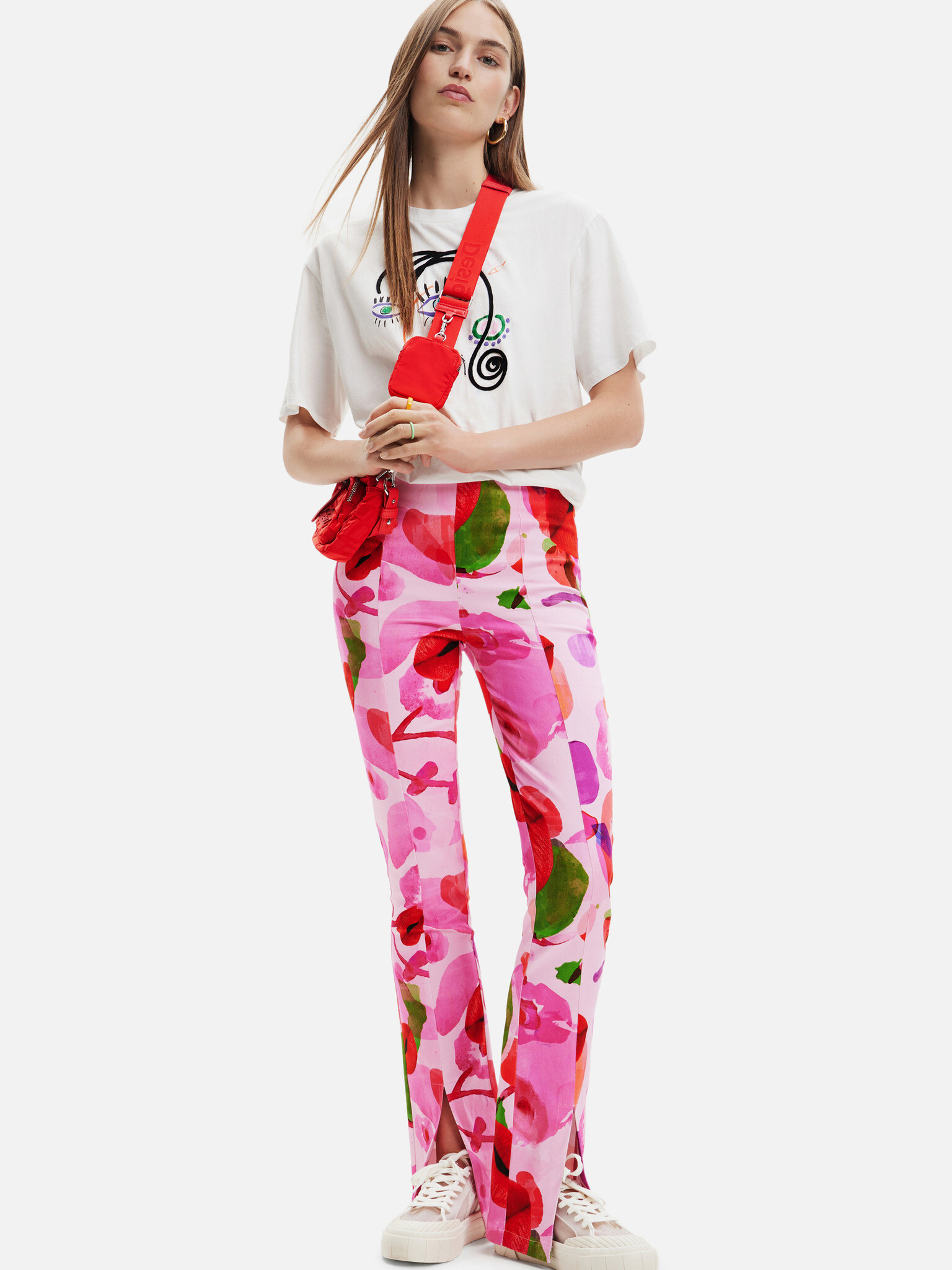 Desigual Face Tricou Alb - Pled.ro