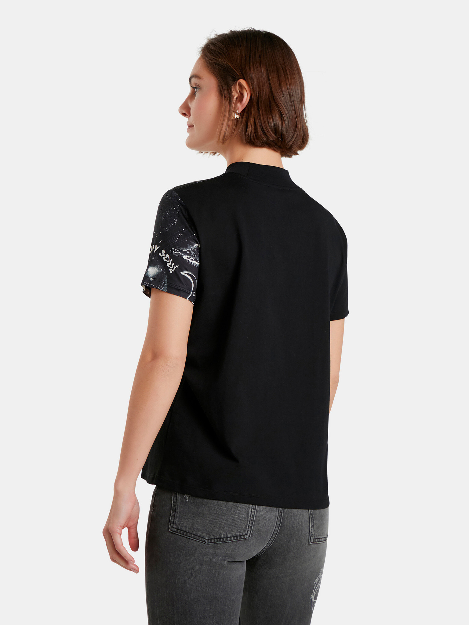 Desigual Grace Hopper Tricou Negru - Pled.ro