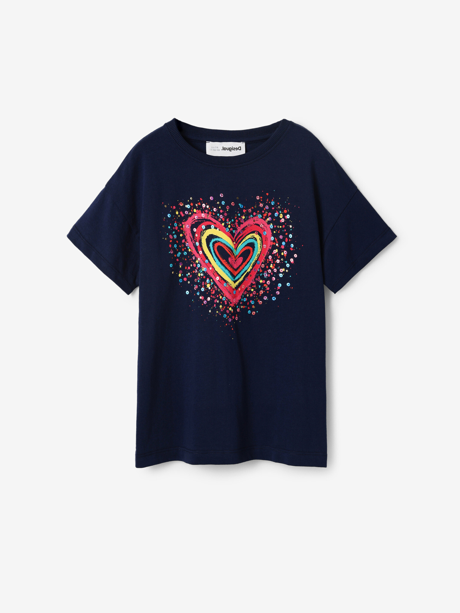 Desigual Heart Tricou pentru copii Albastru - Pled.ro