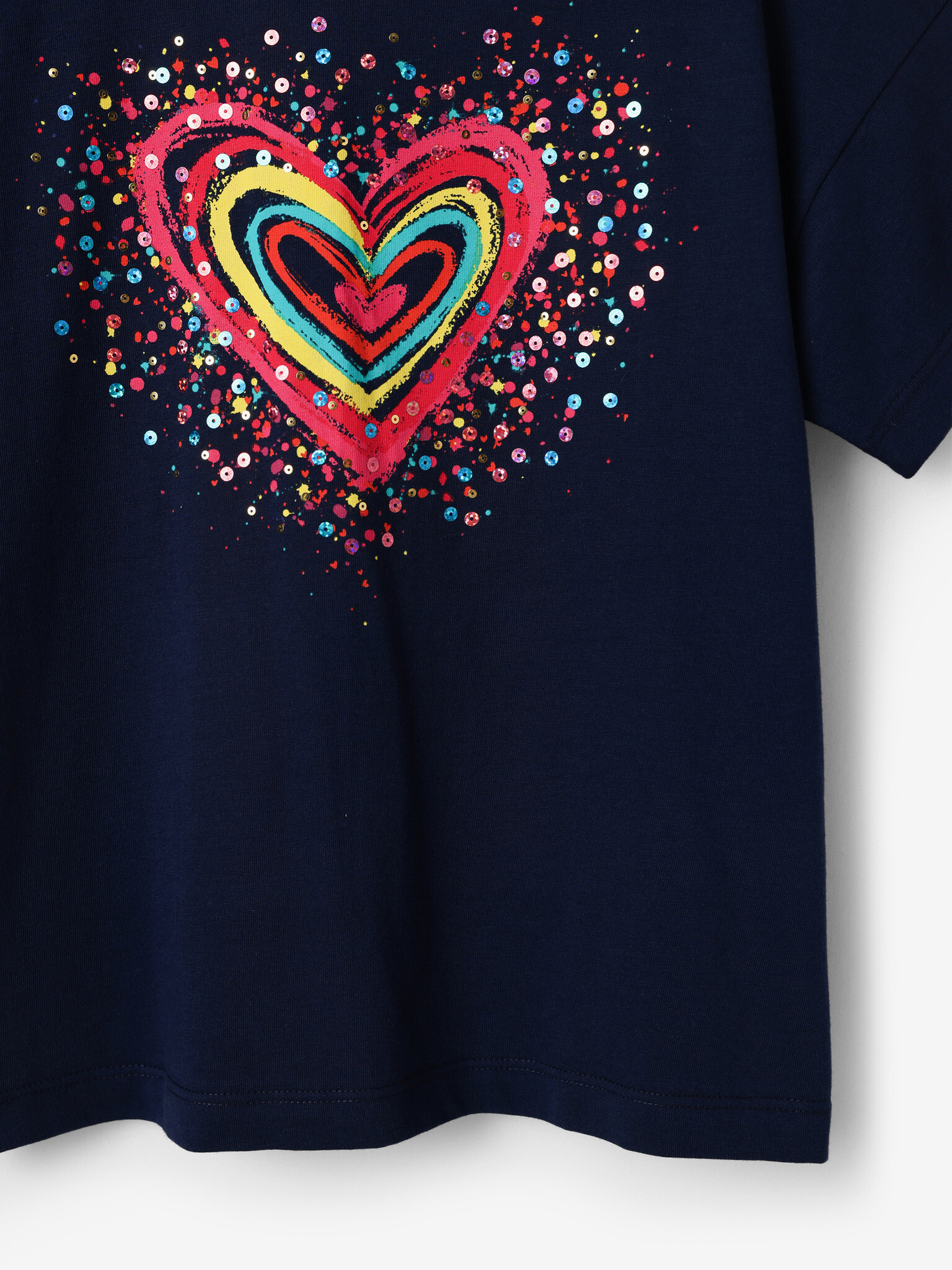 Desigual Heart Tricou pentru copii Albastru - Pled.ro