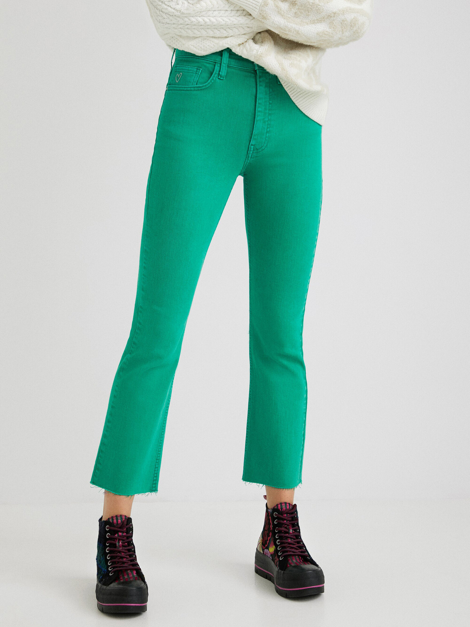 Desigual Lainta Jeans Verde - Pled.ro