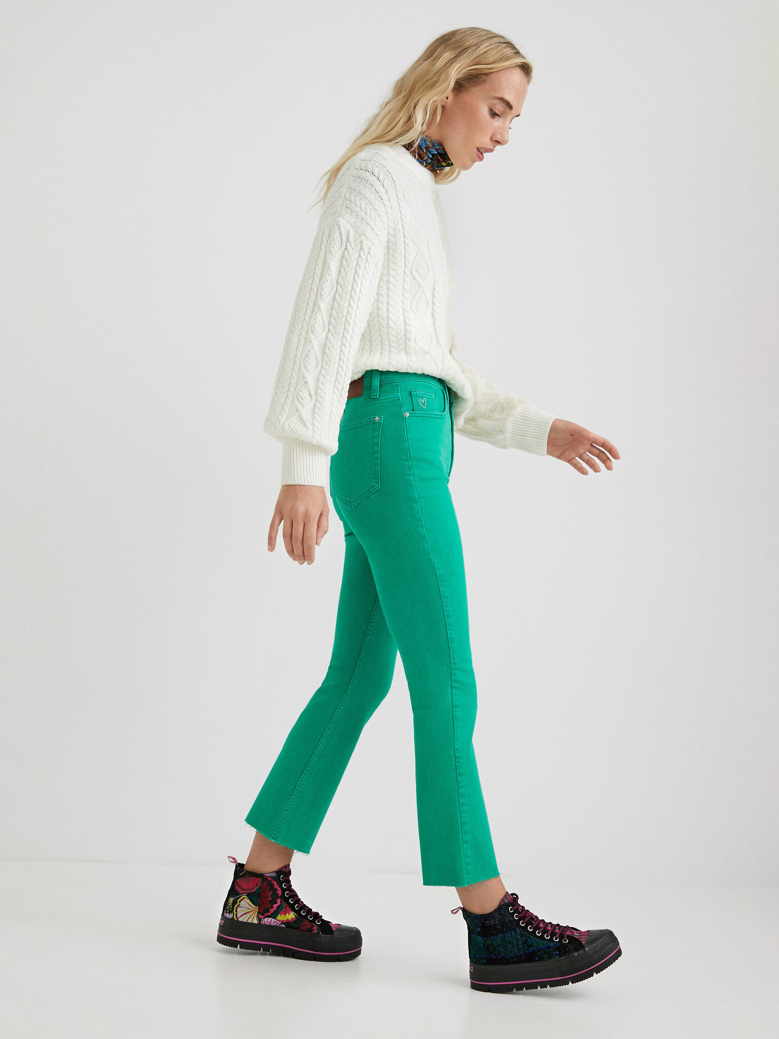 Desigual Lainta Jeans Verde - Pled.ro