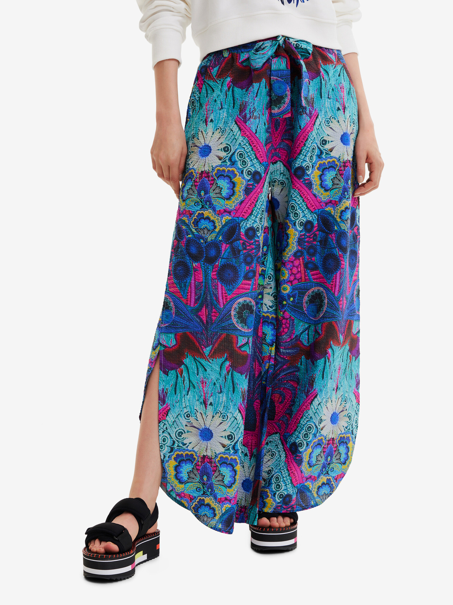 Desigual Lile-Lacroix Pantaloni Albastru - Pled.ro