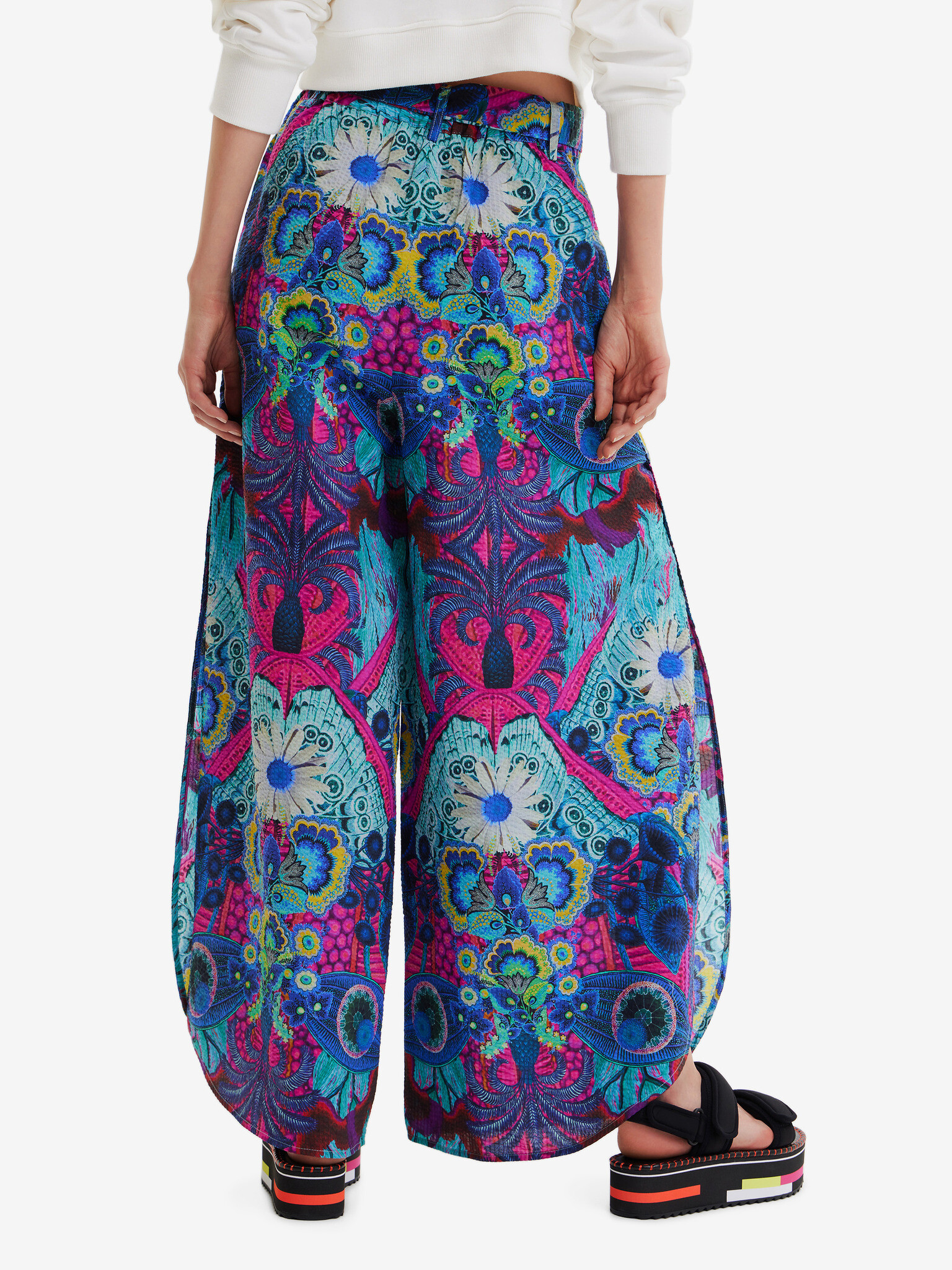 Desigual Lile-Lacroix Pantaloni Albastru - Pled.ro