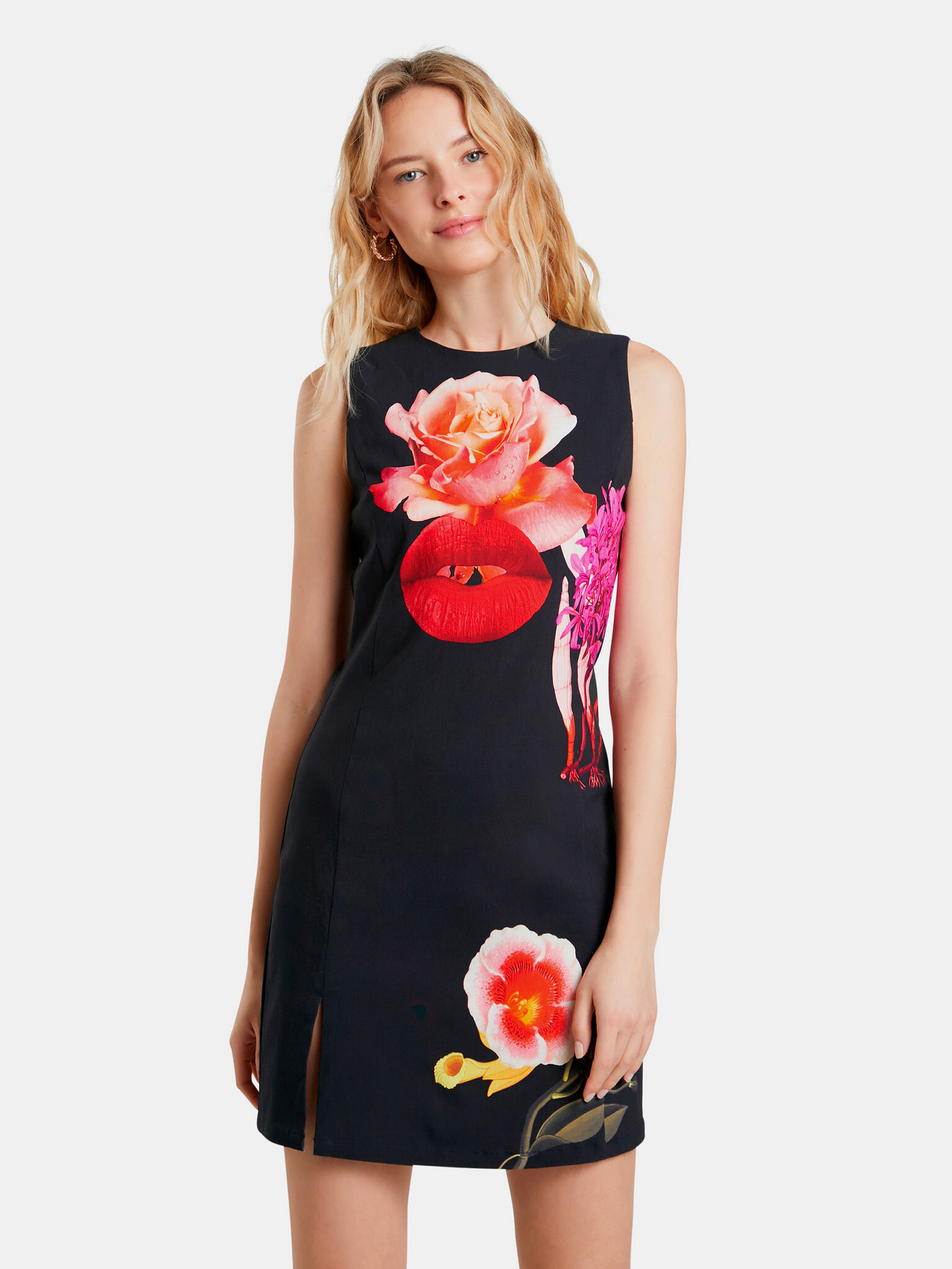 Desigual Lips Rochie Albastru - Pled.ro