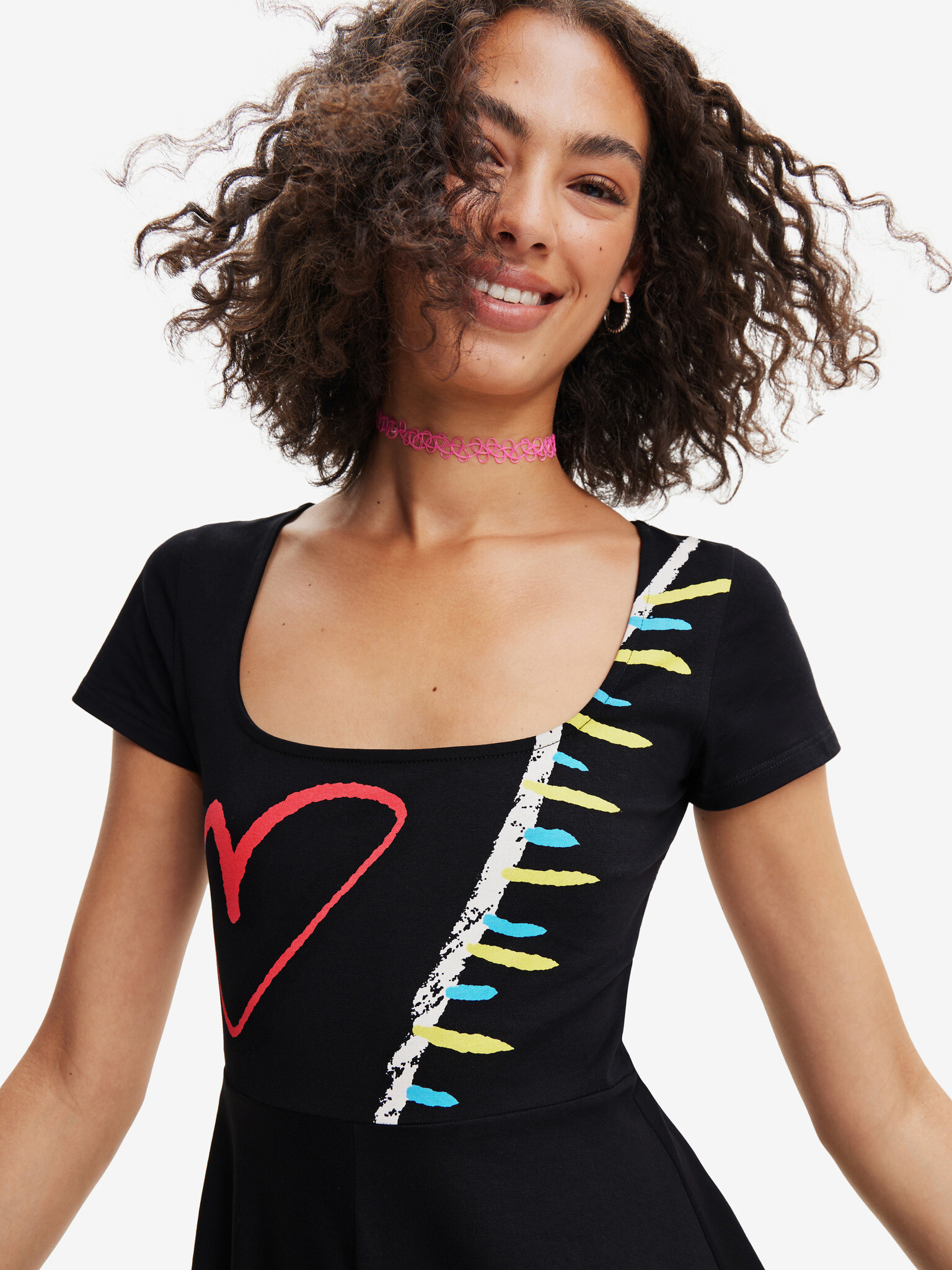 Desigual Lisa Rochie Negru - Pled.ro