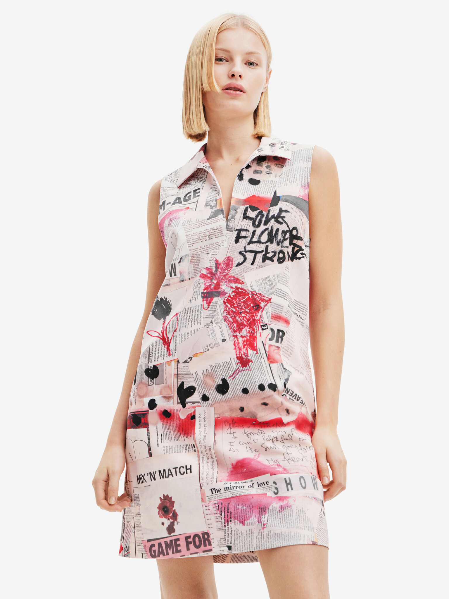 Desigual Loa Rochie Alb - Pled.ro