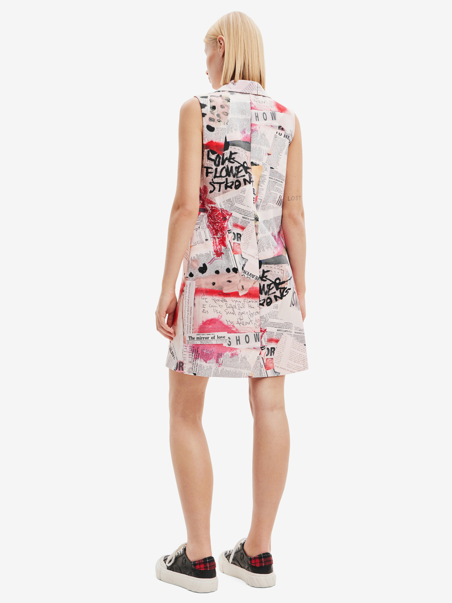 Desigual Loa Rochie Alb - Pled.ro