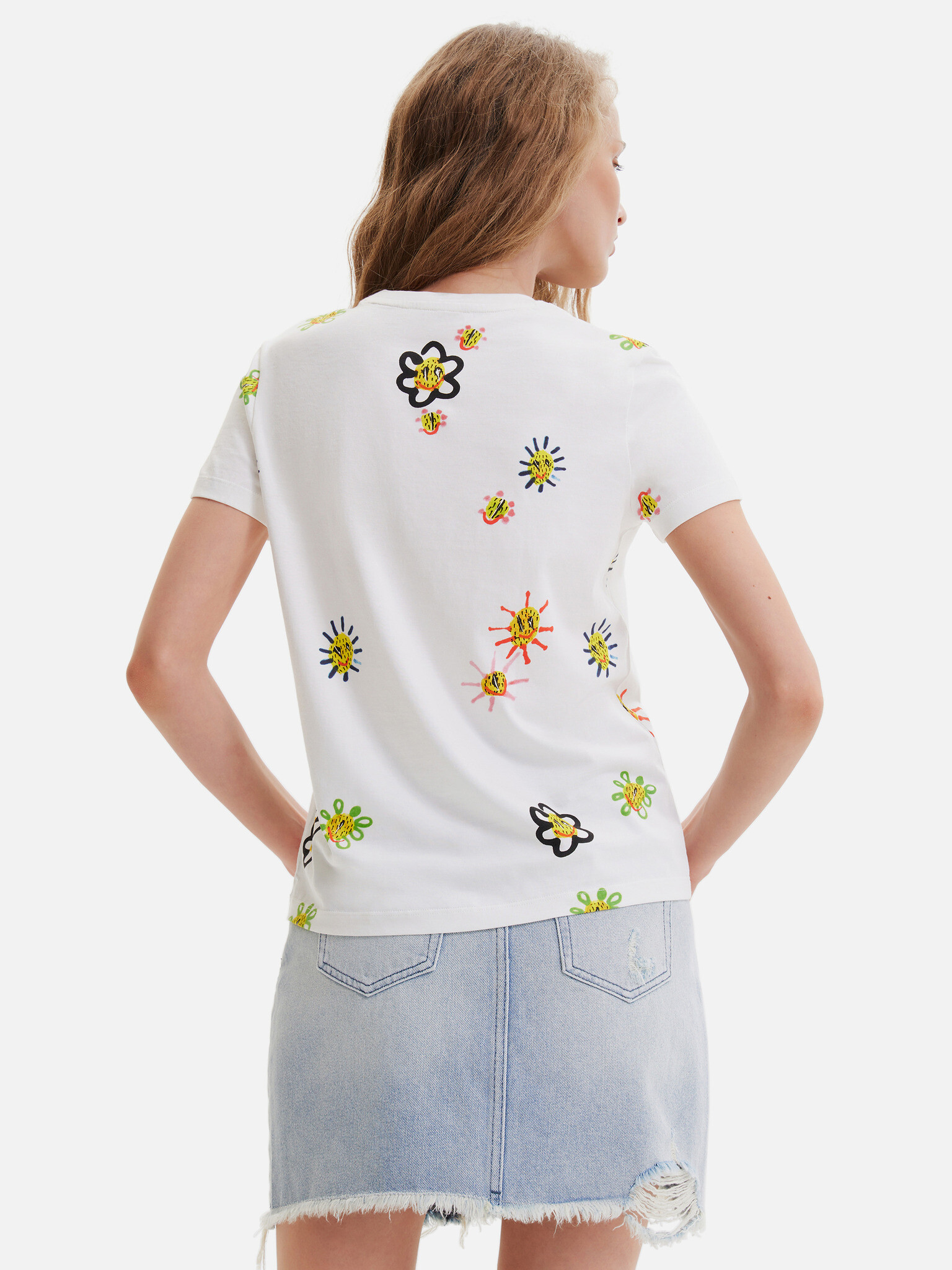 Desigual Margapepo Tricou Alb - Pled.ro