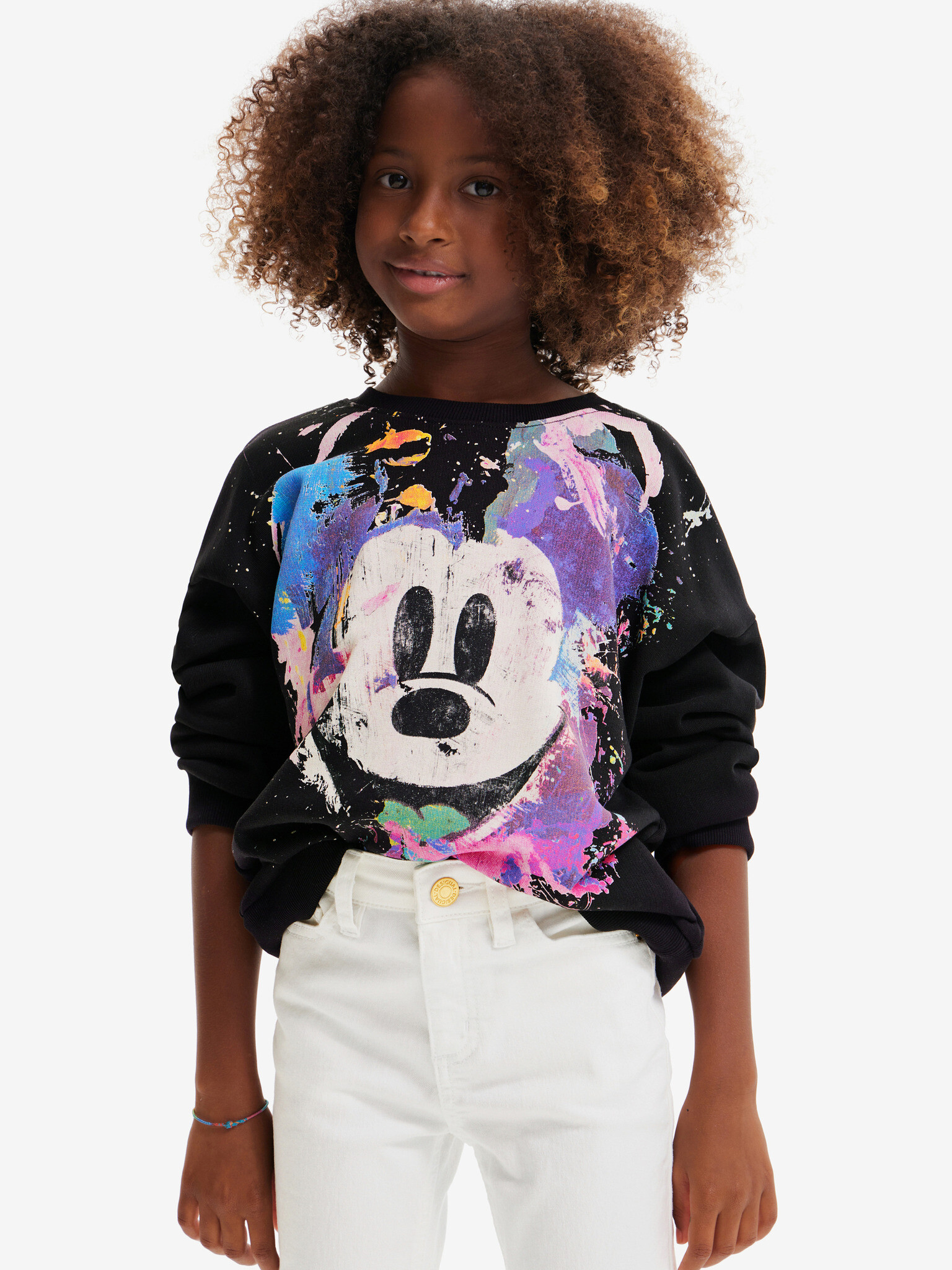 Desigual Mickey Hanorac pentru copii Negru - Pled.ro