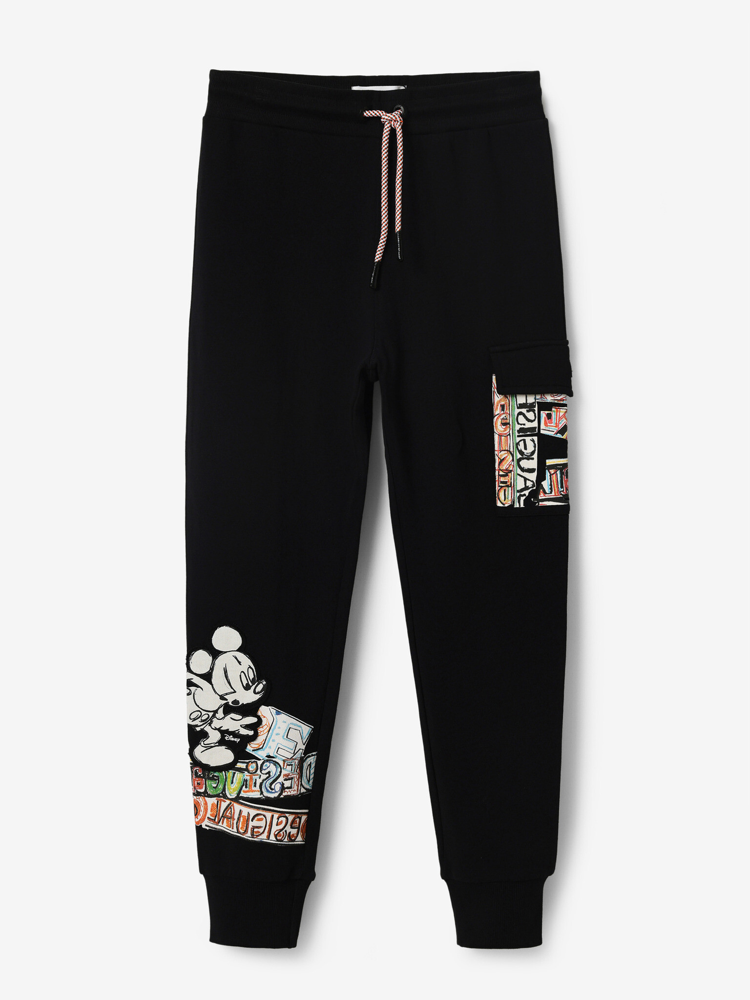 Desigual Mickey Pantaloni pentru copii Negru - Pled.ro