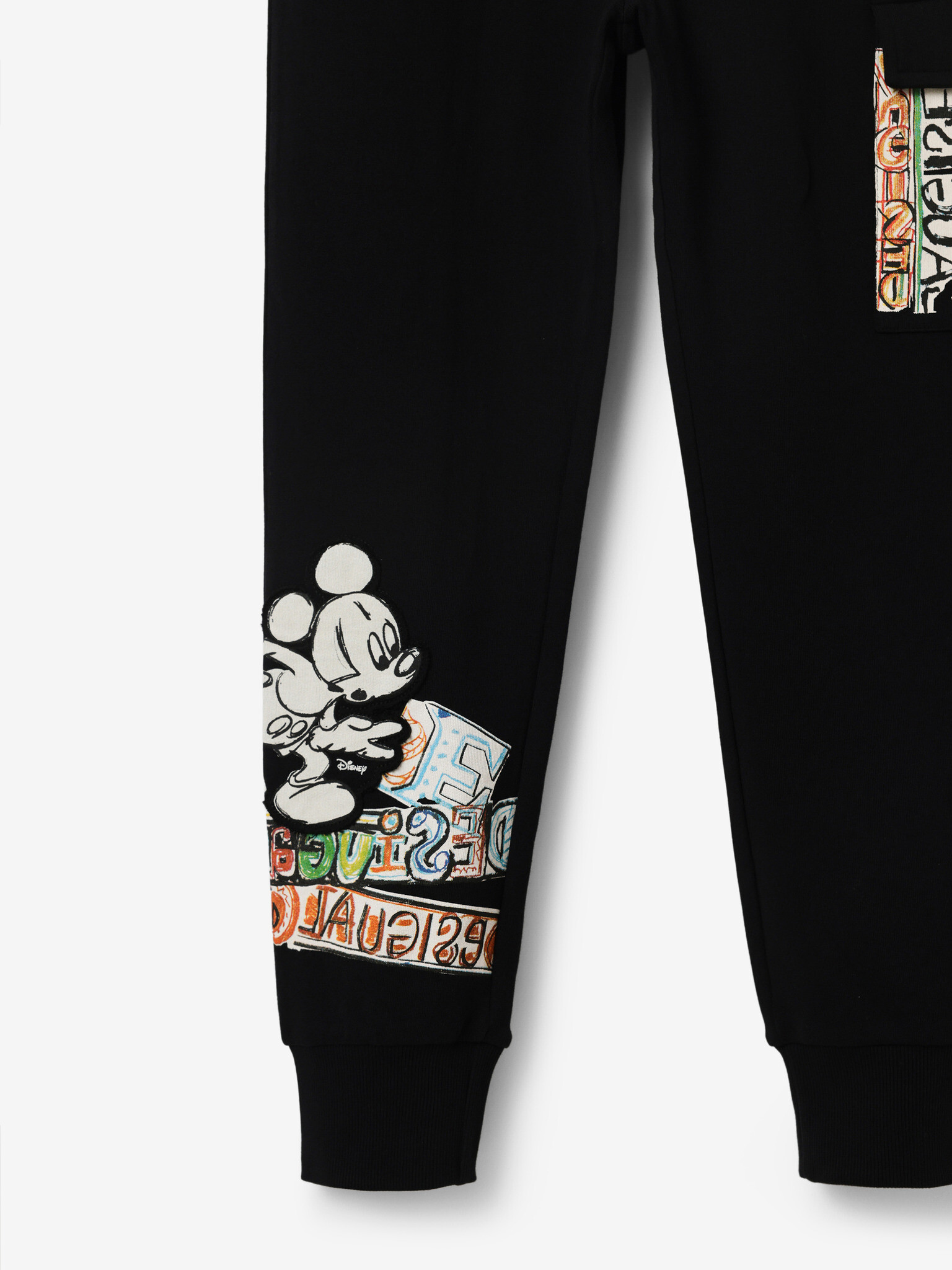 Desigual Mickey Pantaloni pentru copii Negru - Pled.ro