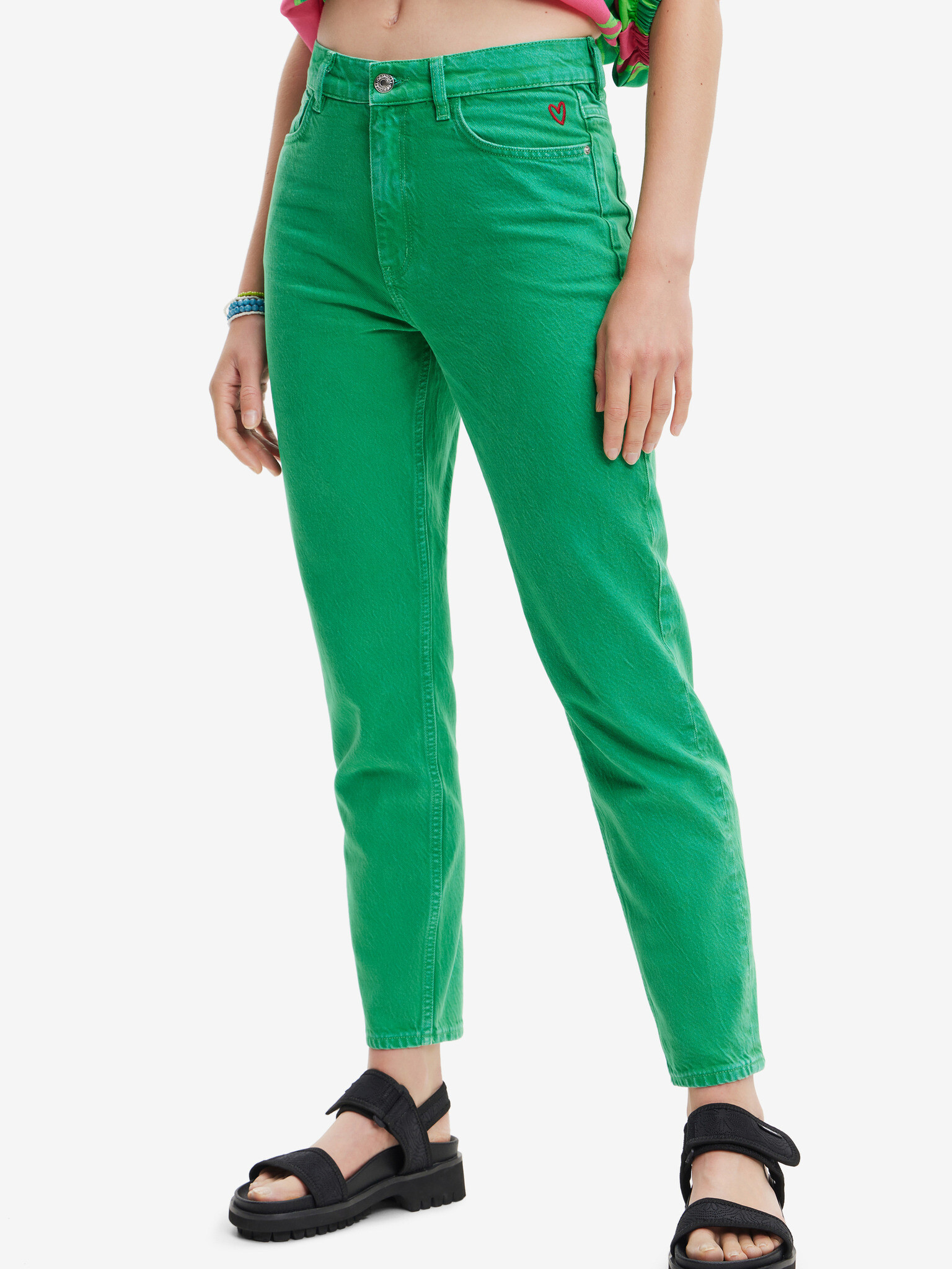 Desigual Navel Jeans Verde - Pled.ro