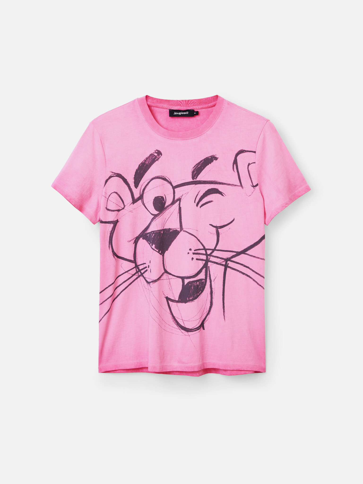 Desigual Pink Panther Smile Tricou Roz - Pled.ro