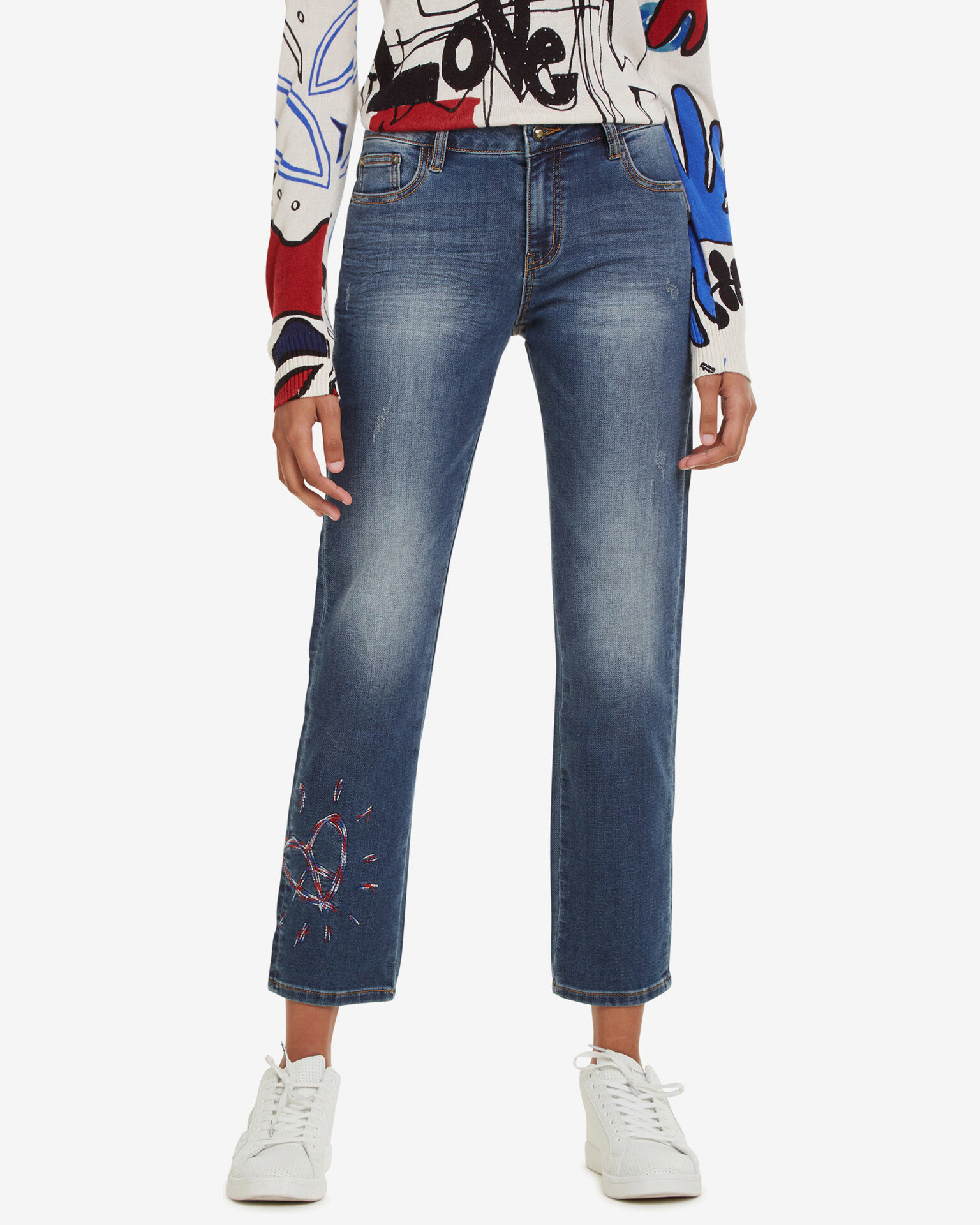 Desigual Sanford Jeans Albastru - Pled.ro