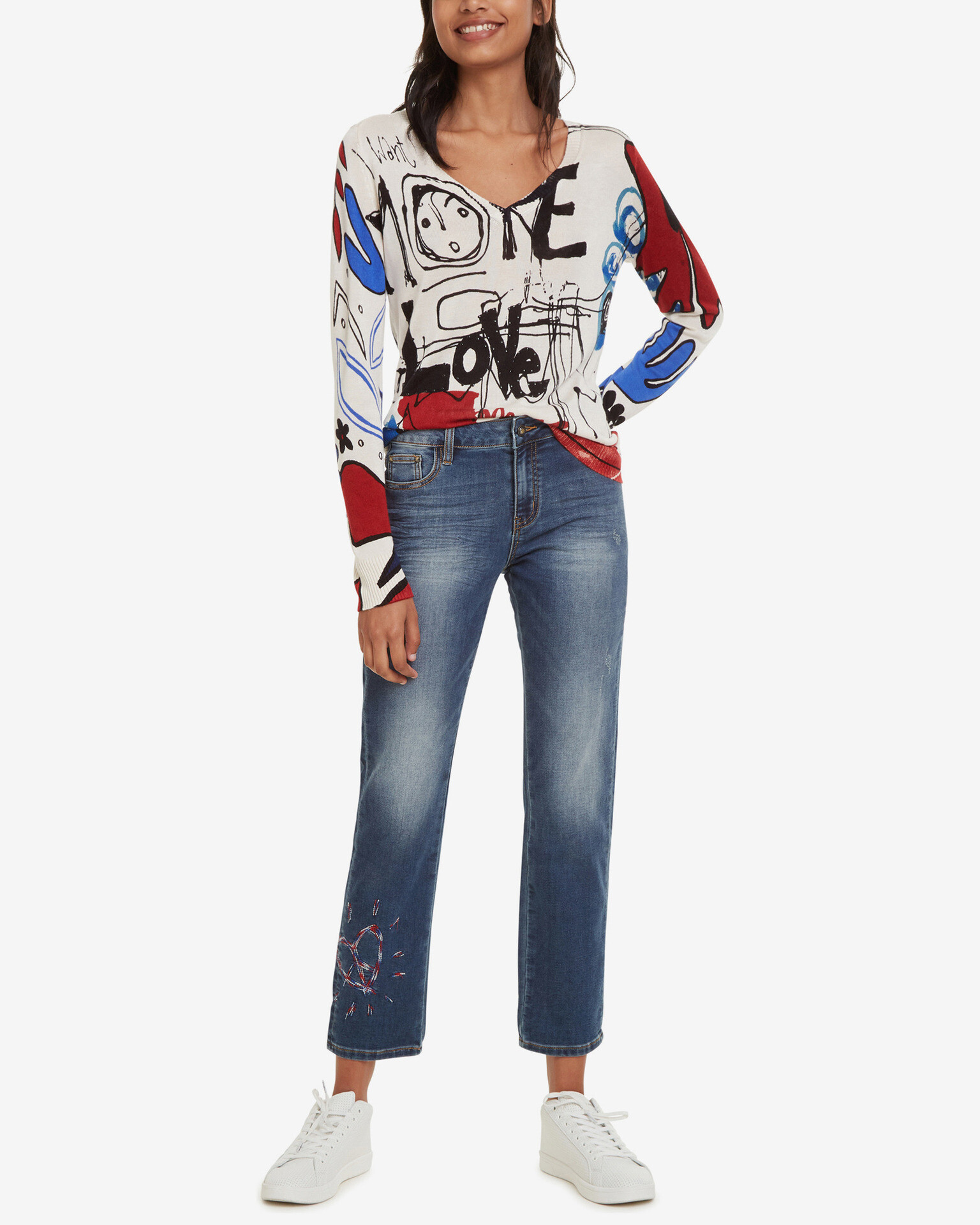 Desigual Sanford Jeans Albastru - Pled.ro