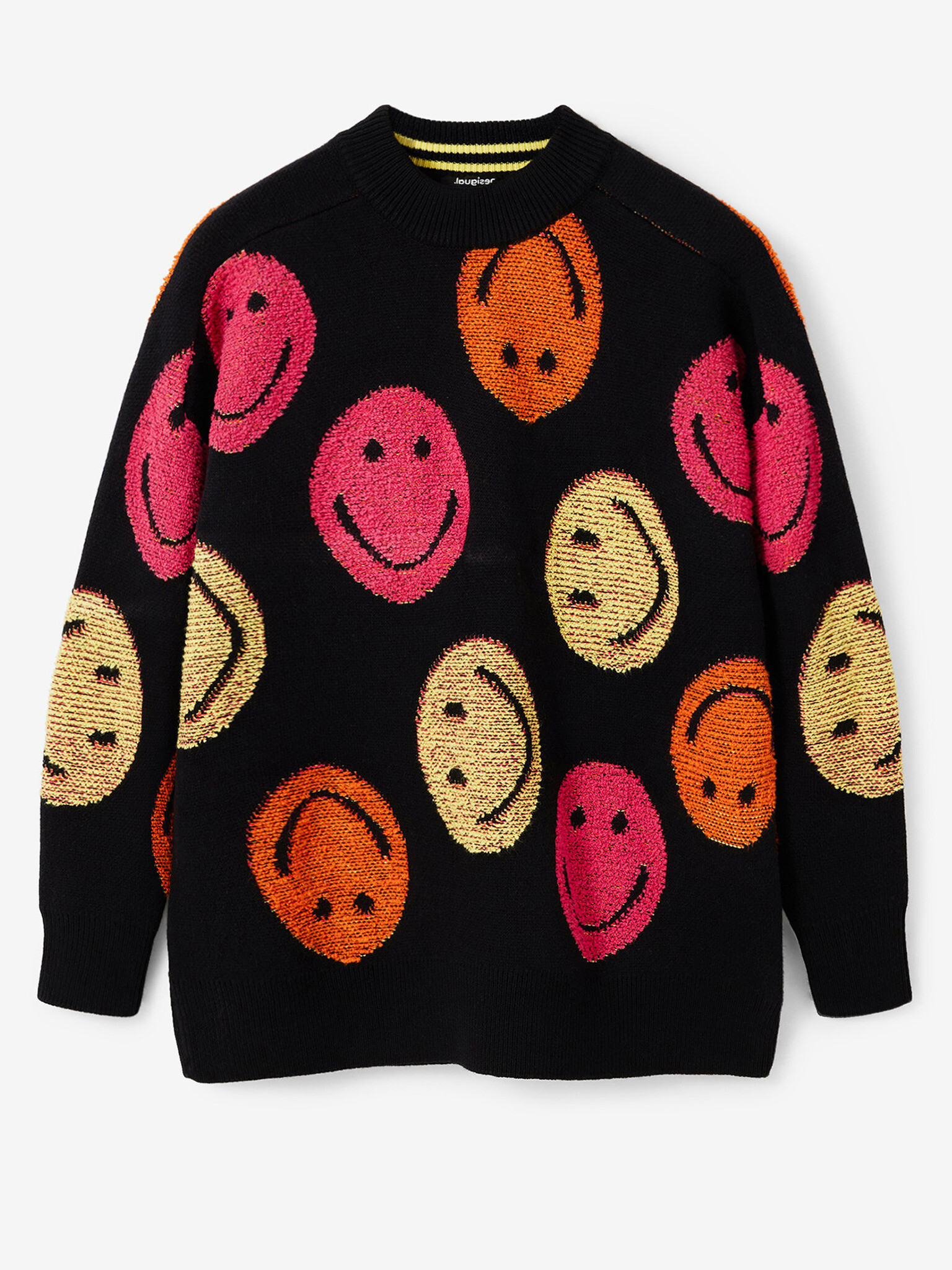 Desigual Smiley Hanorac Negru - Pled.ro