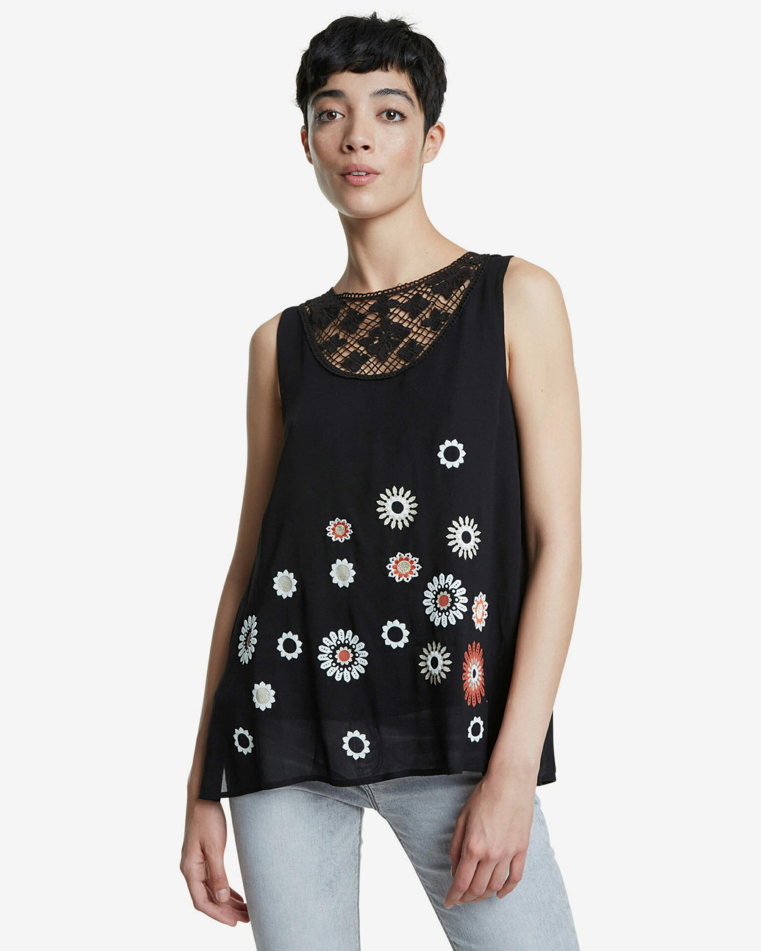 Desigual Tebas Top Negru - Pled.ro