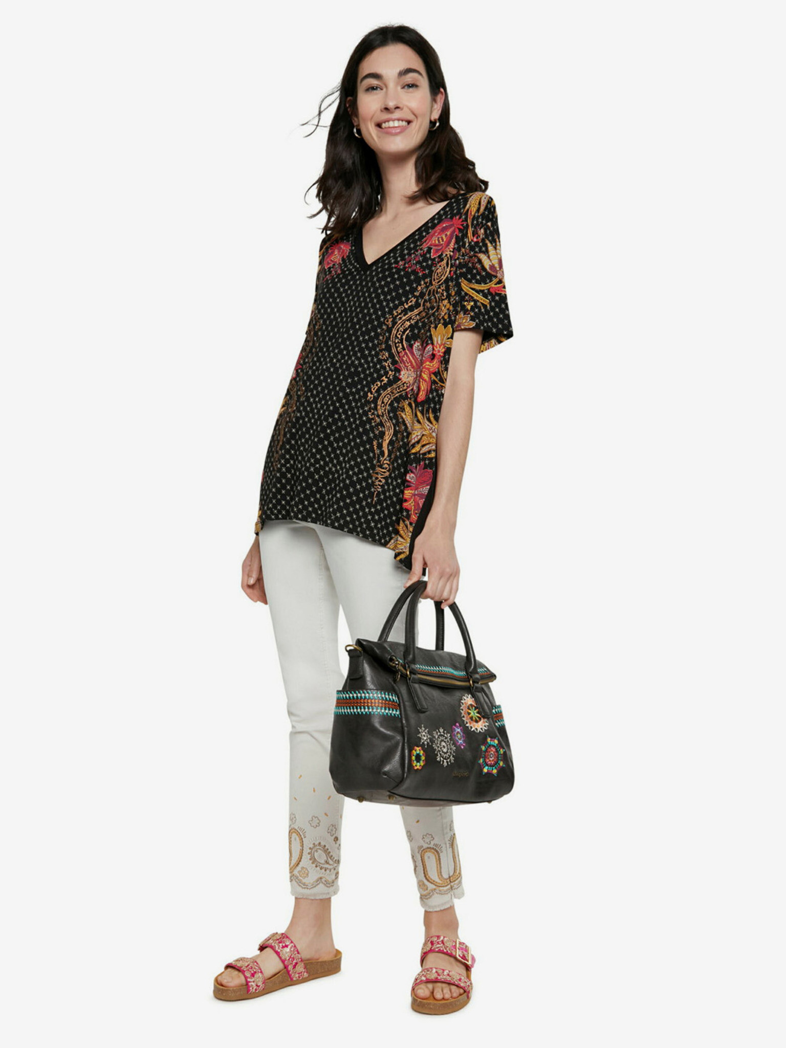 Desigual TS Praga Tricou Negru - Pled.ro