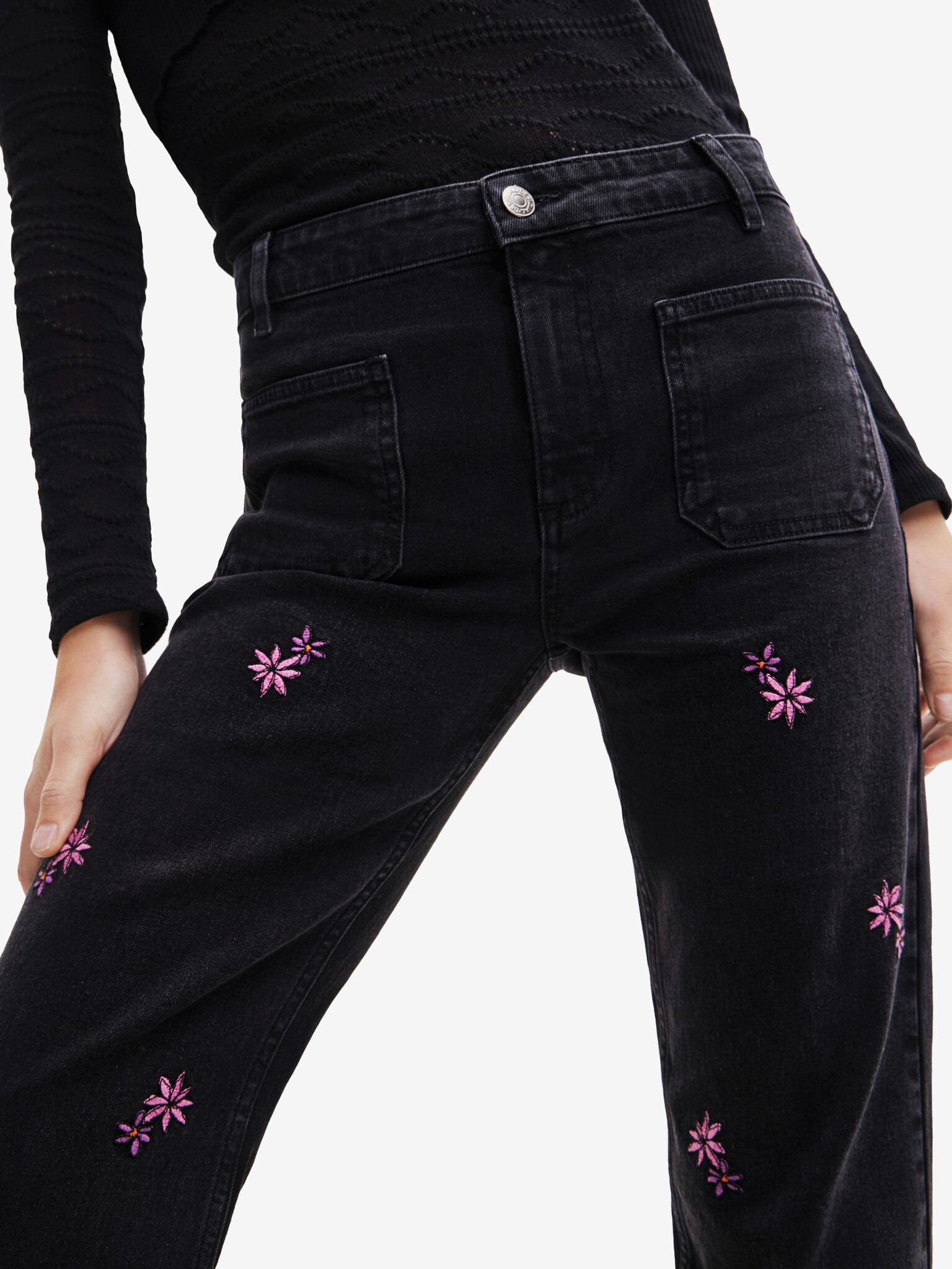 Desigual Vidin Jeans Negru - Pled.ro