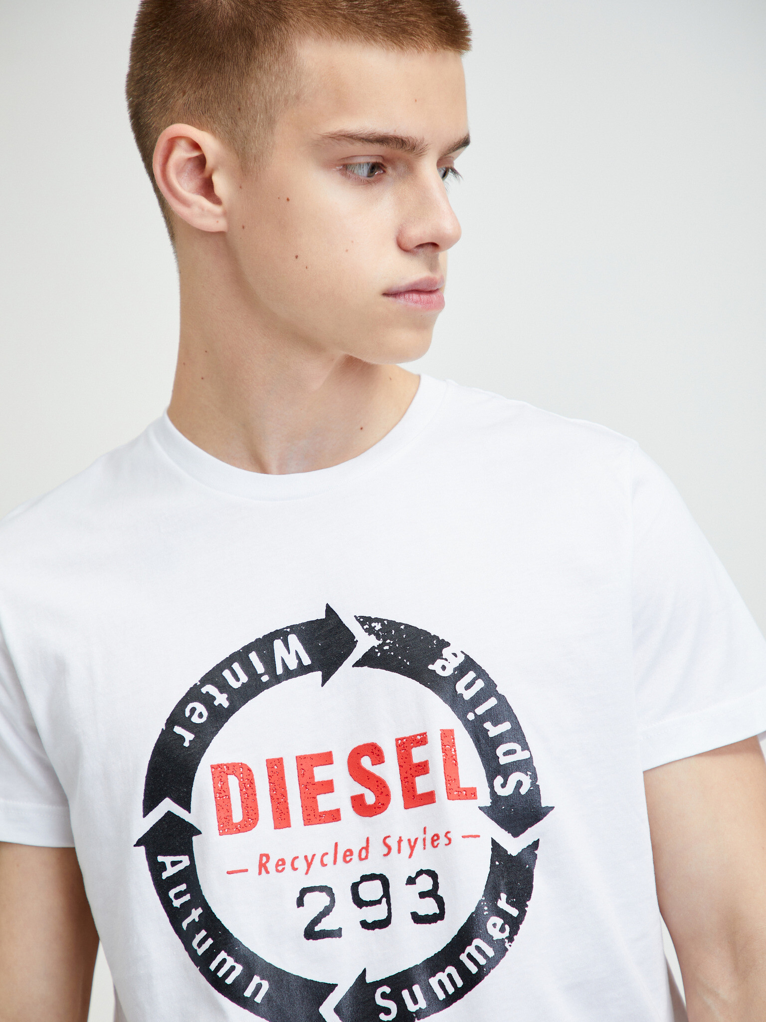 Diesel Diego Tricou Alb - Pled.ro