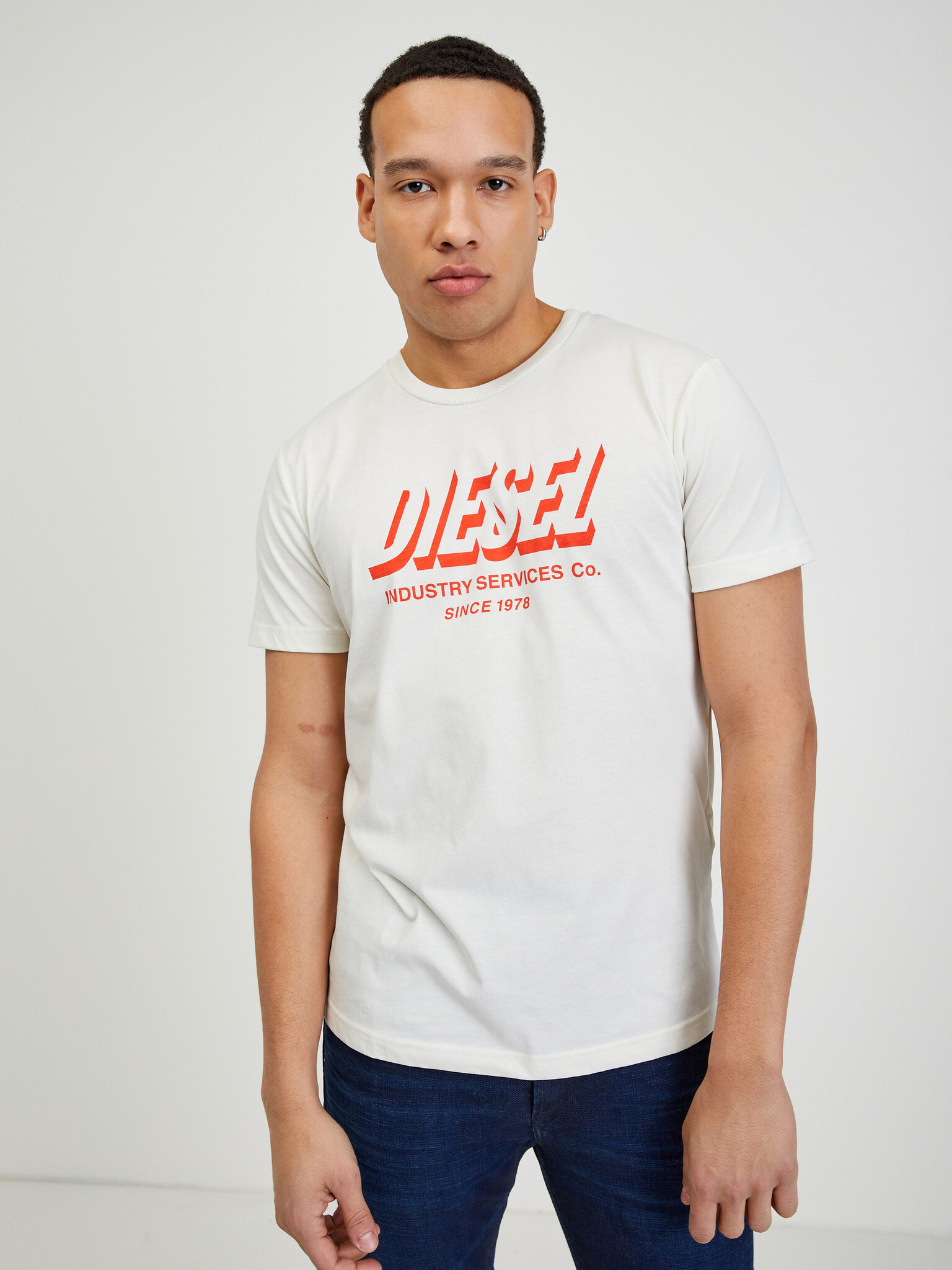 Diesel Diegos Tricou Alb - Pled.ro