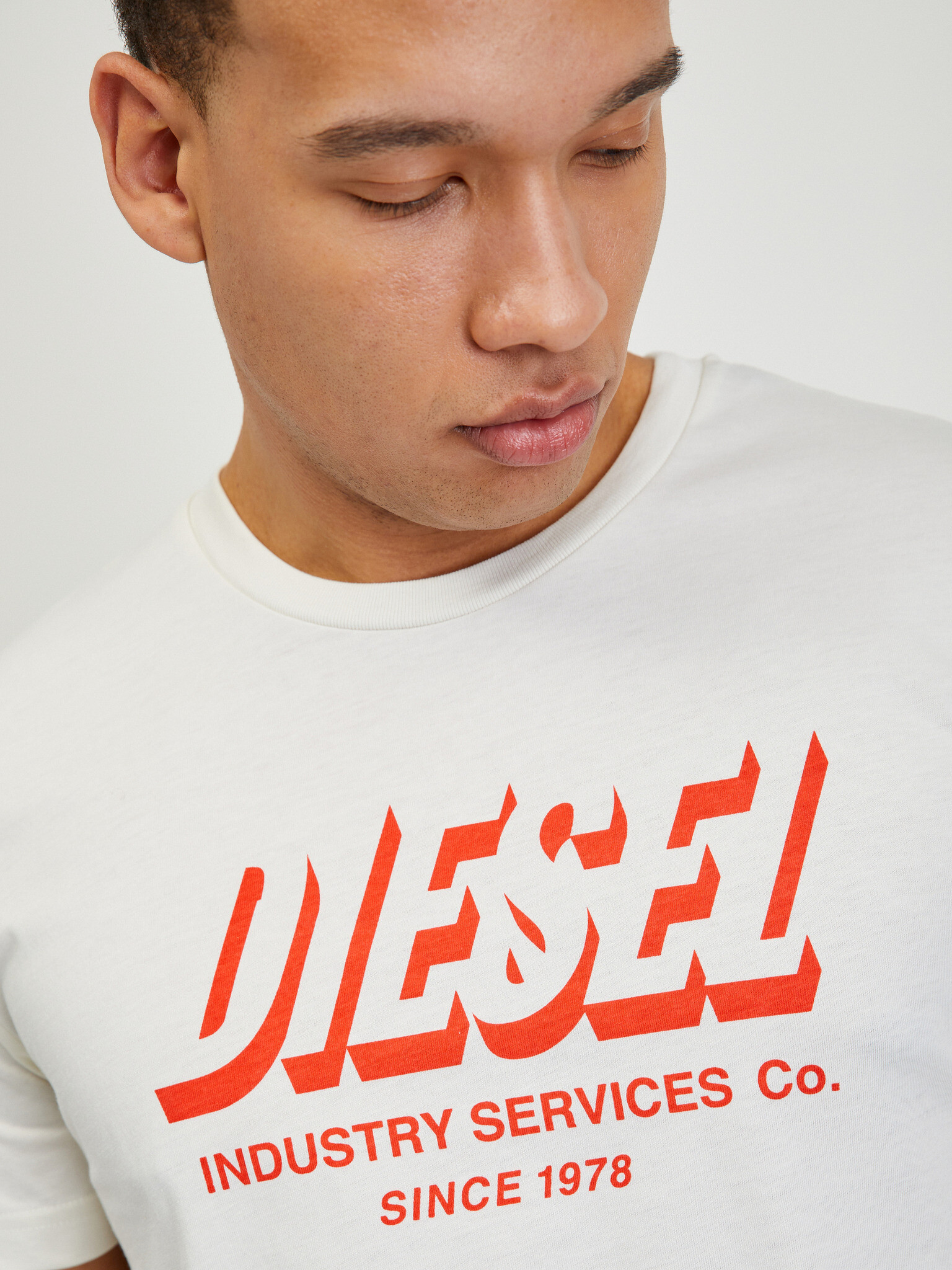 Diesel Diegos Tricou Alb - Pled.ro