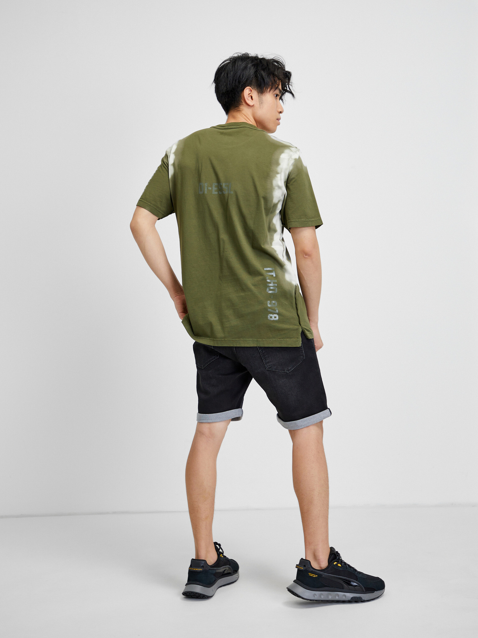 Diesel Jubind-Slits Tricou Verde - Pled.ro