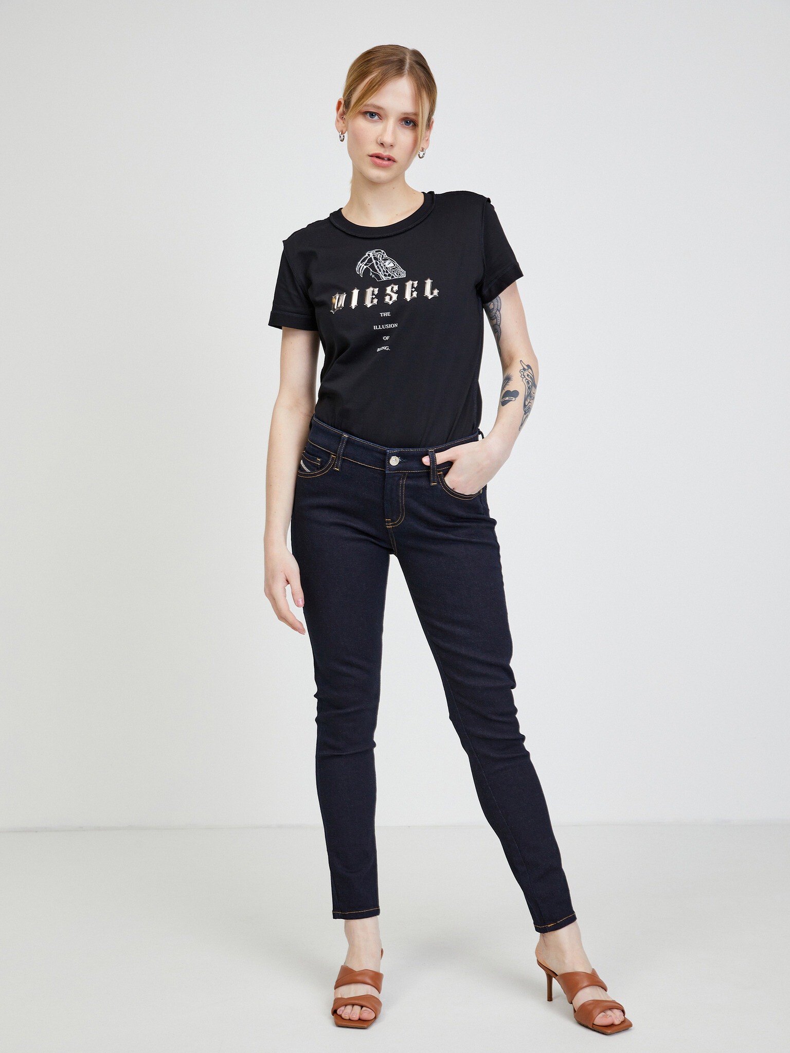 Diesel Slandy Jeans Albastru - Pled.ro