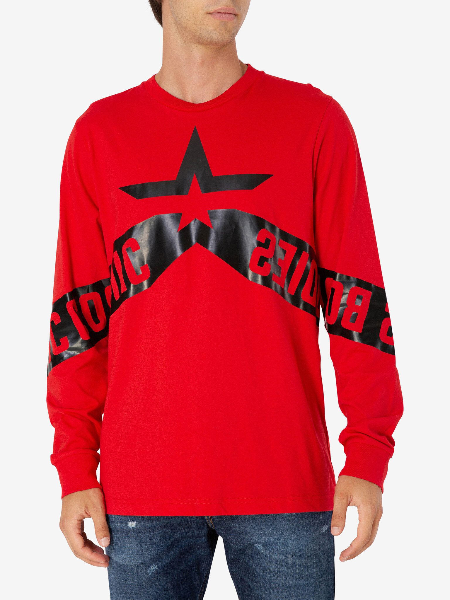 Diesel T-Just-Ls-Star Tricou Roșu - Pled.ro