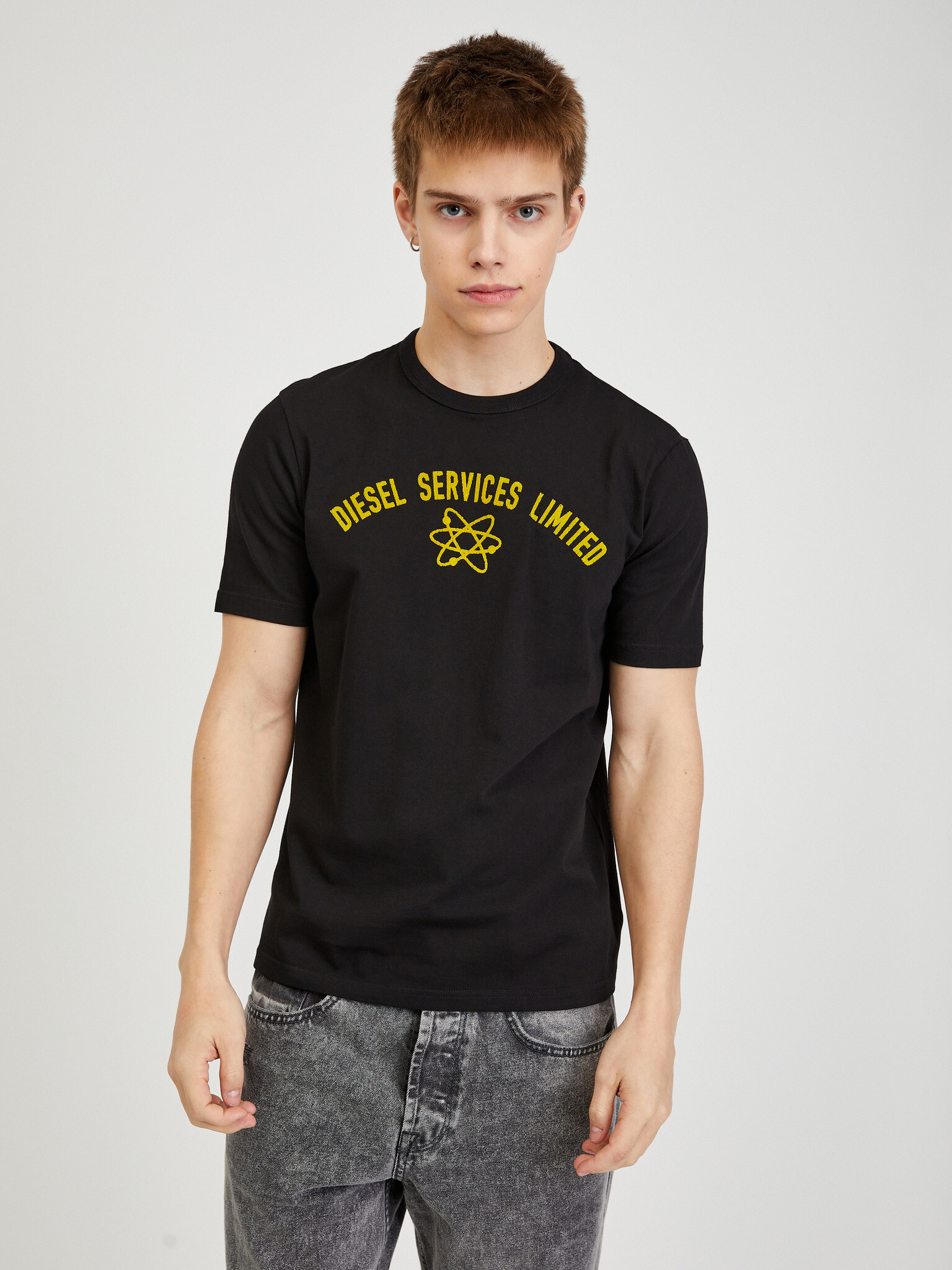 Diesel Tricou Negru - Pled.ro