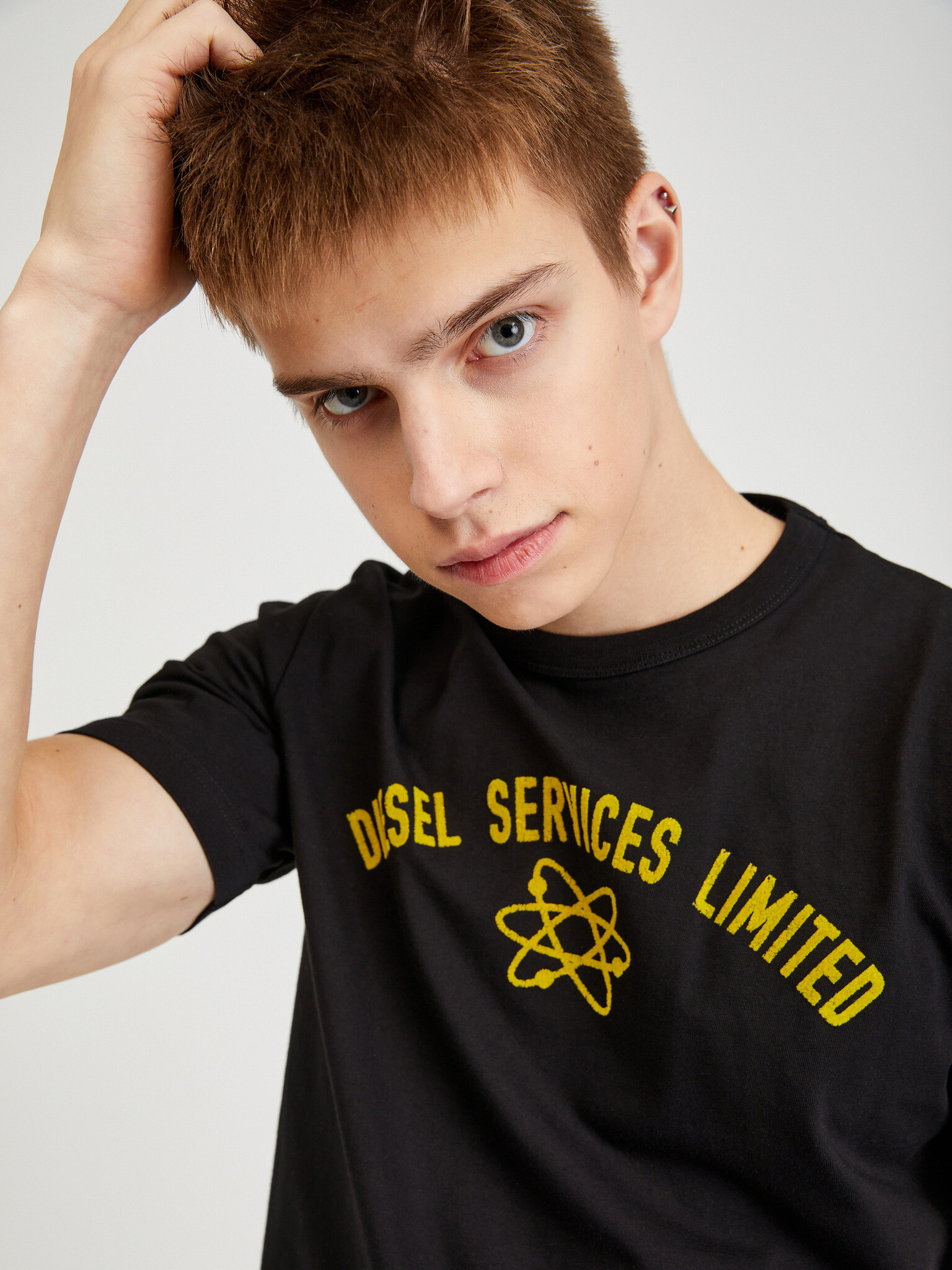 Diesel Tricou Negru - Pled.ro