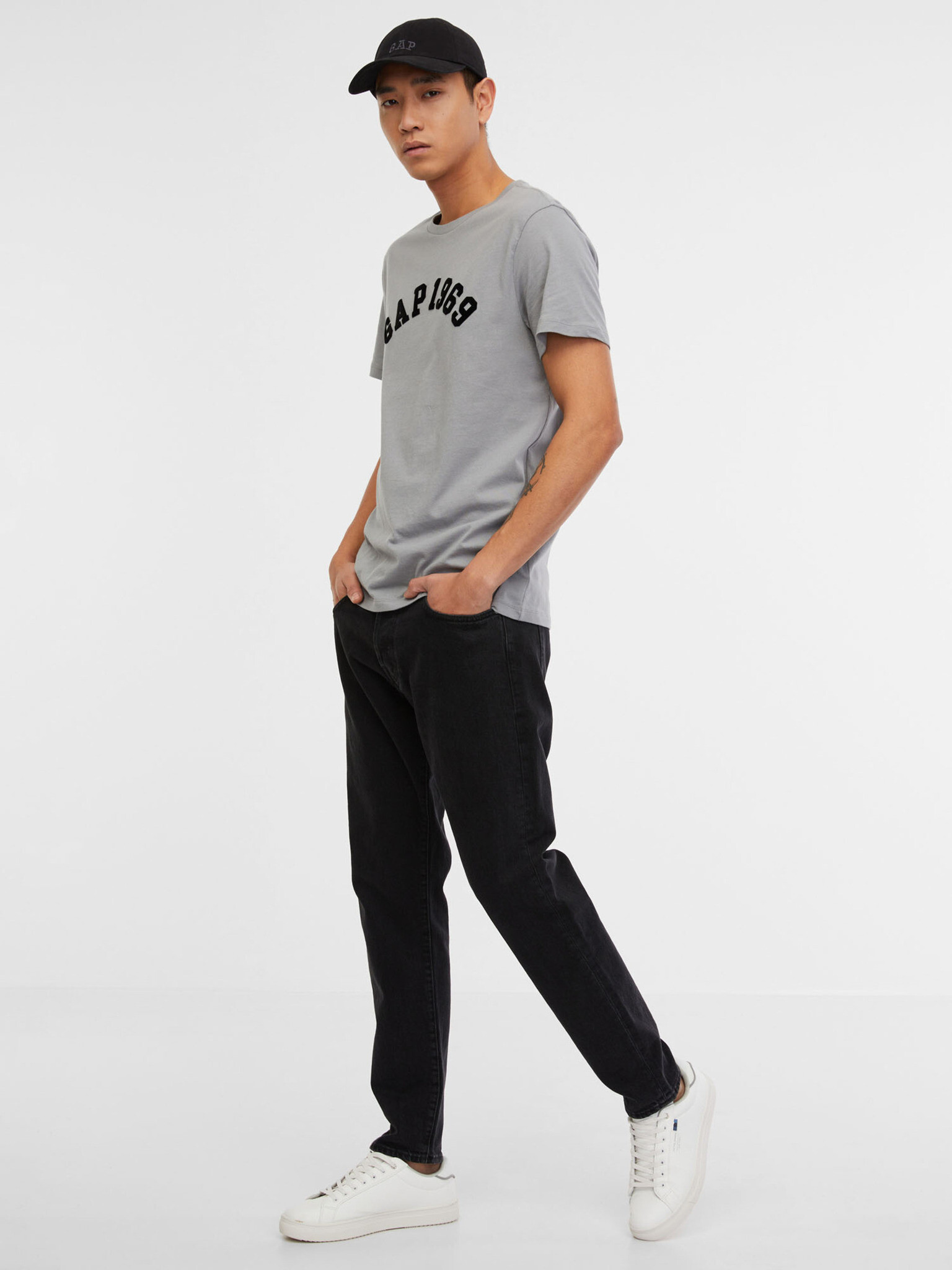 GAP 1969 Tricou Gri - Pled.ro