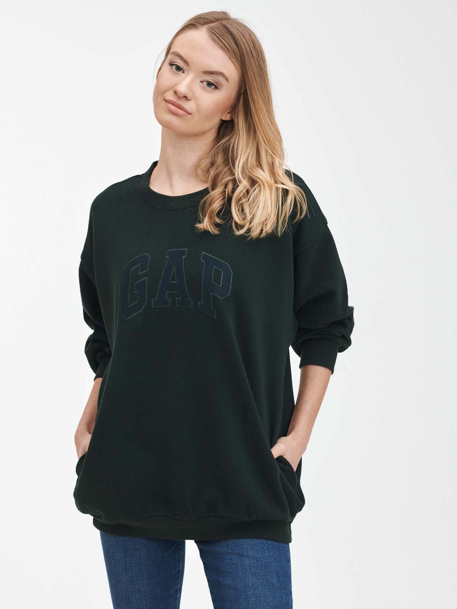 GAP Easy Tunic Hanorac Verde - Pled.ro