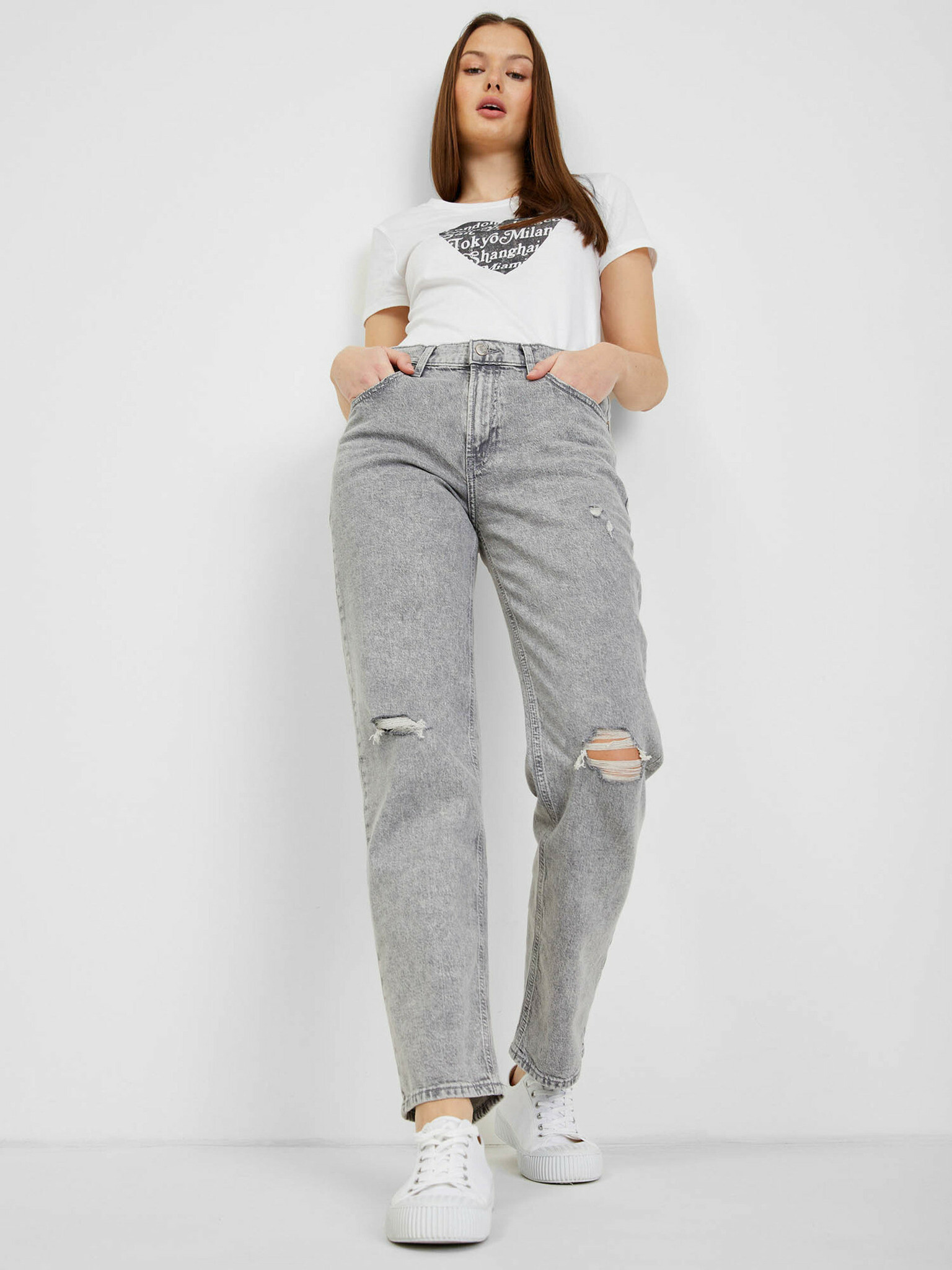 GAP Jeans Gri - Pled.ro