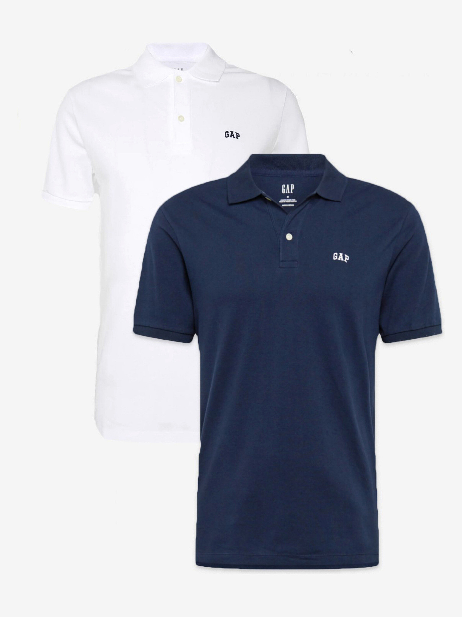 GAP Polo Tricou 2 buc Albastru Alb - Pled.ro