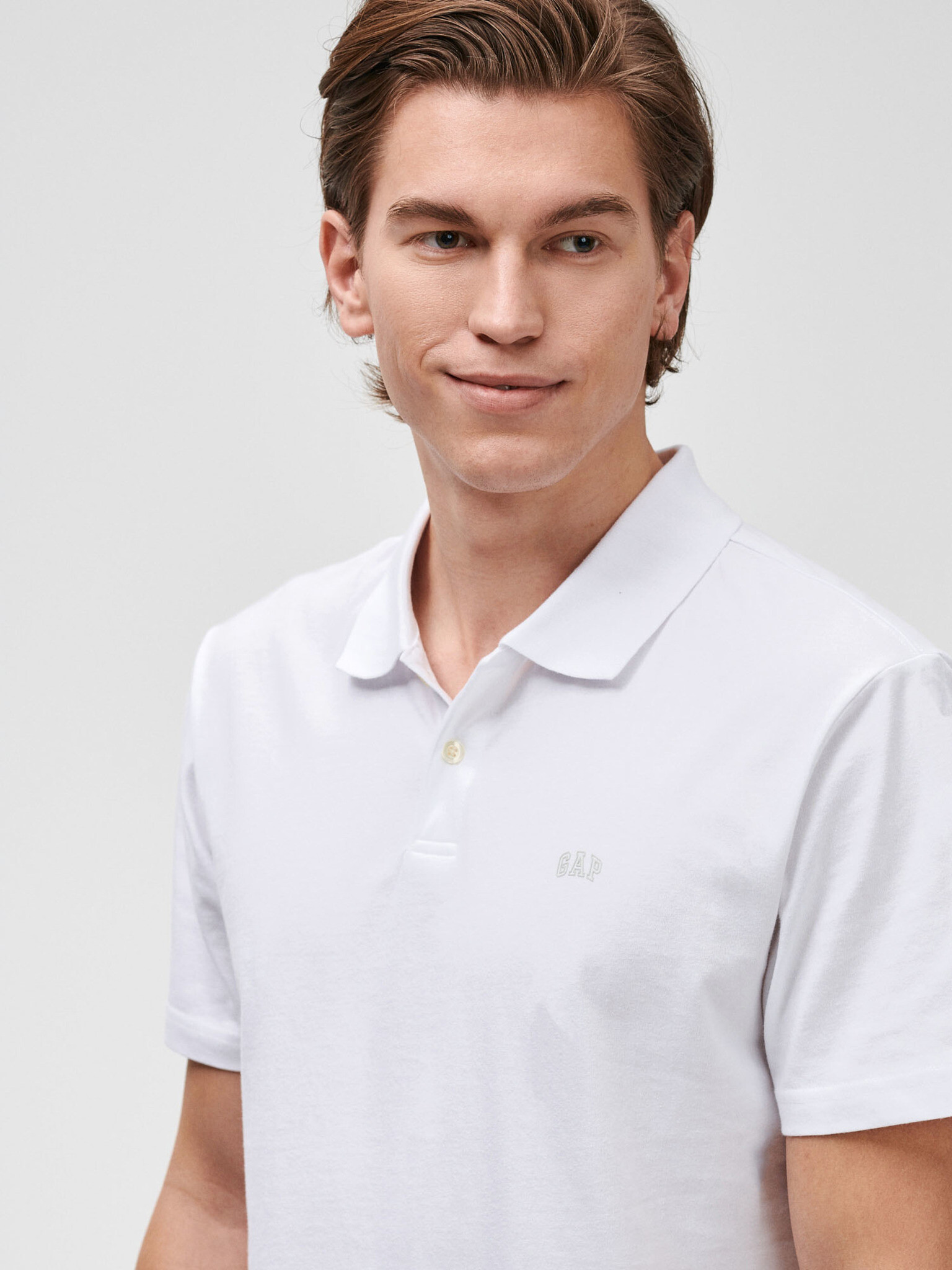 GAP Polo Tricou Alb - Pled.ro